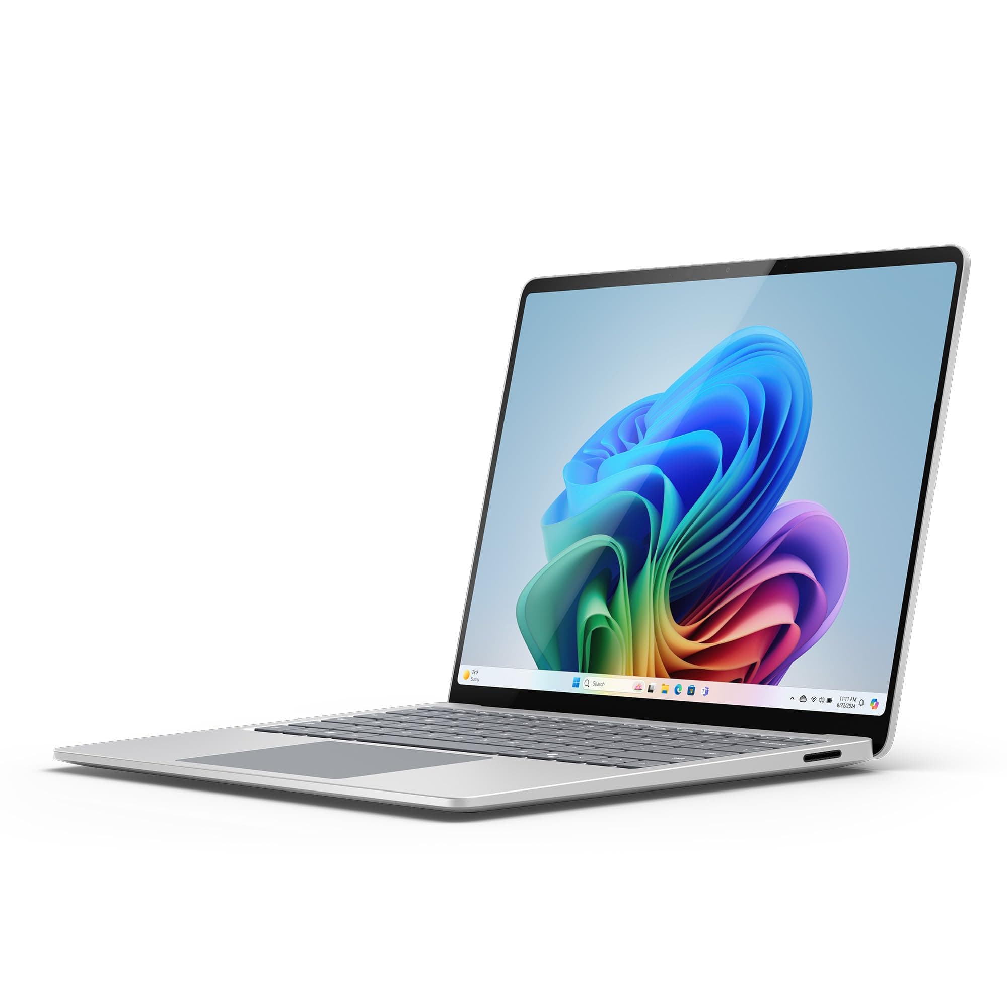 Microsoft Surface Laptop | Copilot+ PC | 15” Touchscreen | Snapdragon® X Elite (12 Kerne) | 16GB RAM | 512GB SSD | neuestes Modell, 7. Edition | Platin 16GB RAM | 512GB Speicher Platin mit 65W Netzteil