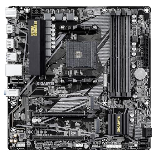 GIGABYTE B550M DS3H R2 Mainboard – AMD Ryzen 5000 Prozessoren, 5+3 Phasen VRM, bis zu 4733 MHz DDR4 (O.C.), 1x PCIe 4.0 + 1x PCIe 3.0 M.2, 1 GbE LAN, USB 3.2 Gen 1 Bild 4