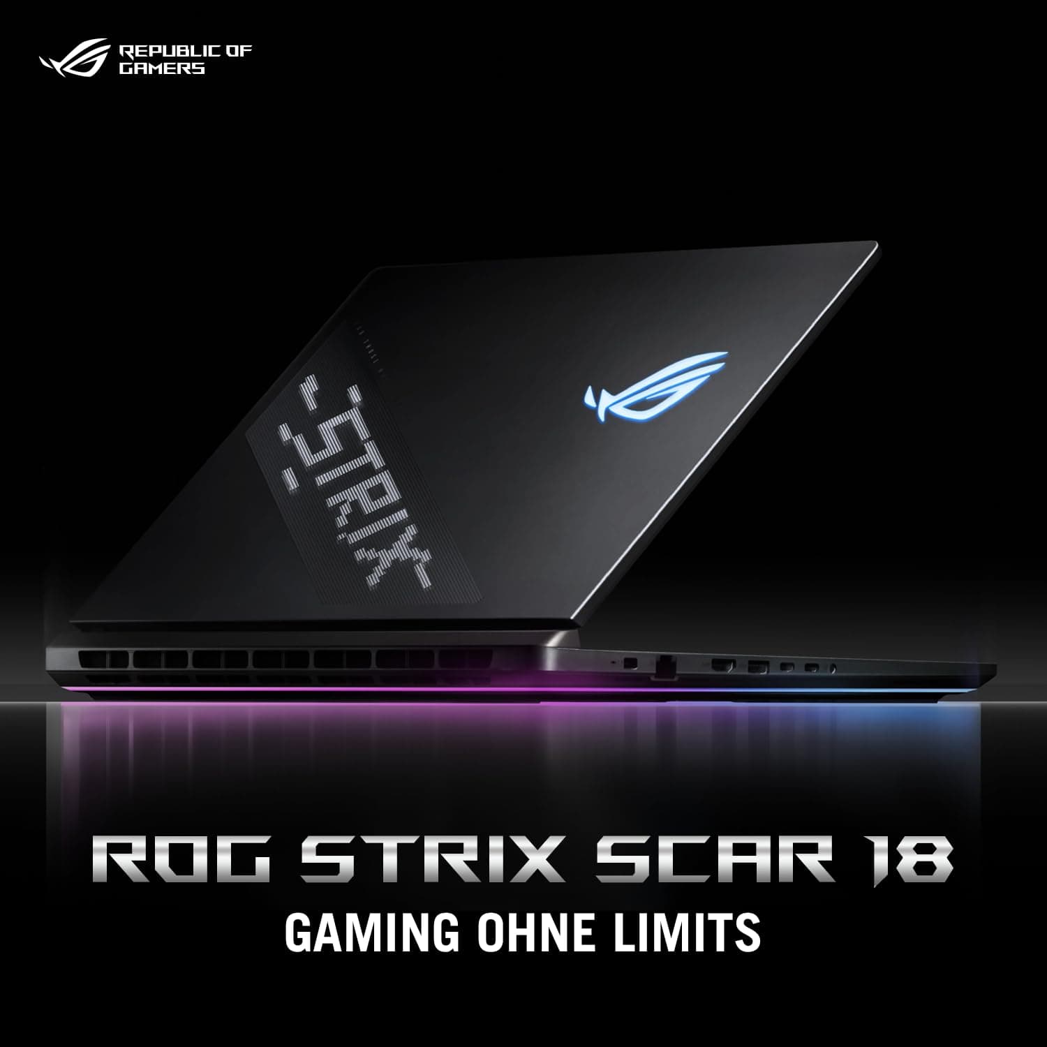 ASUS ROG Strix Scar 18 G835LX Laptop | 18" 2,5K WQXGA 240Hz/3ms 16:10 MiniLED Display | Intel Core Ultra 9 275HX | 64GB RAM | 2x2TB SSD | RTX 5090 | Win11 Pro | QWERTZ | Off Black | 3Monate GamePass Bild 6