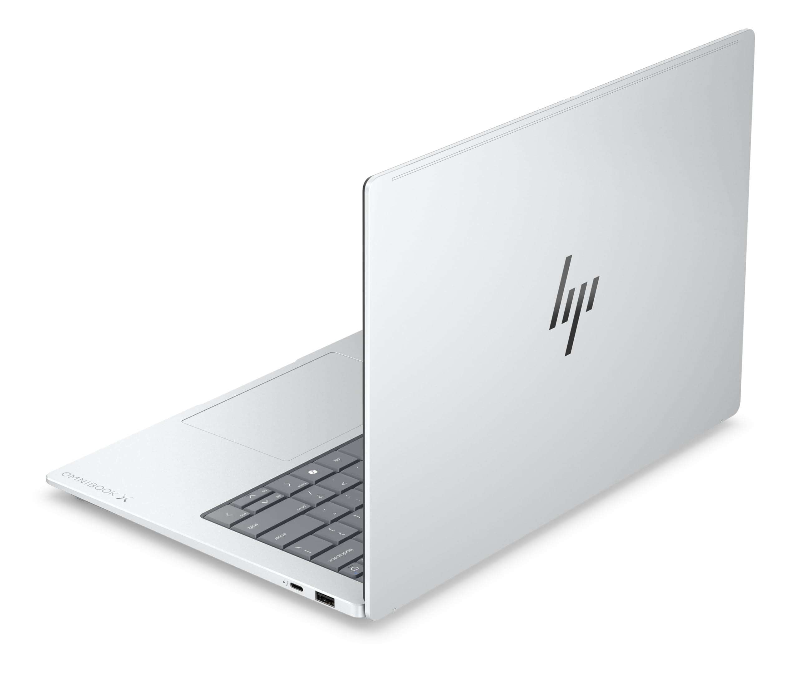 HP OmniBook X Laptop (14" 2K Display, Intel Core Ultra 7, 16GB RAM, 1TB, Win11, QWERTZ) - Silber Intel Core Ultra 7 Klappgehäuse Bild 5