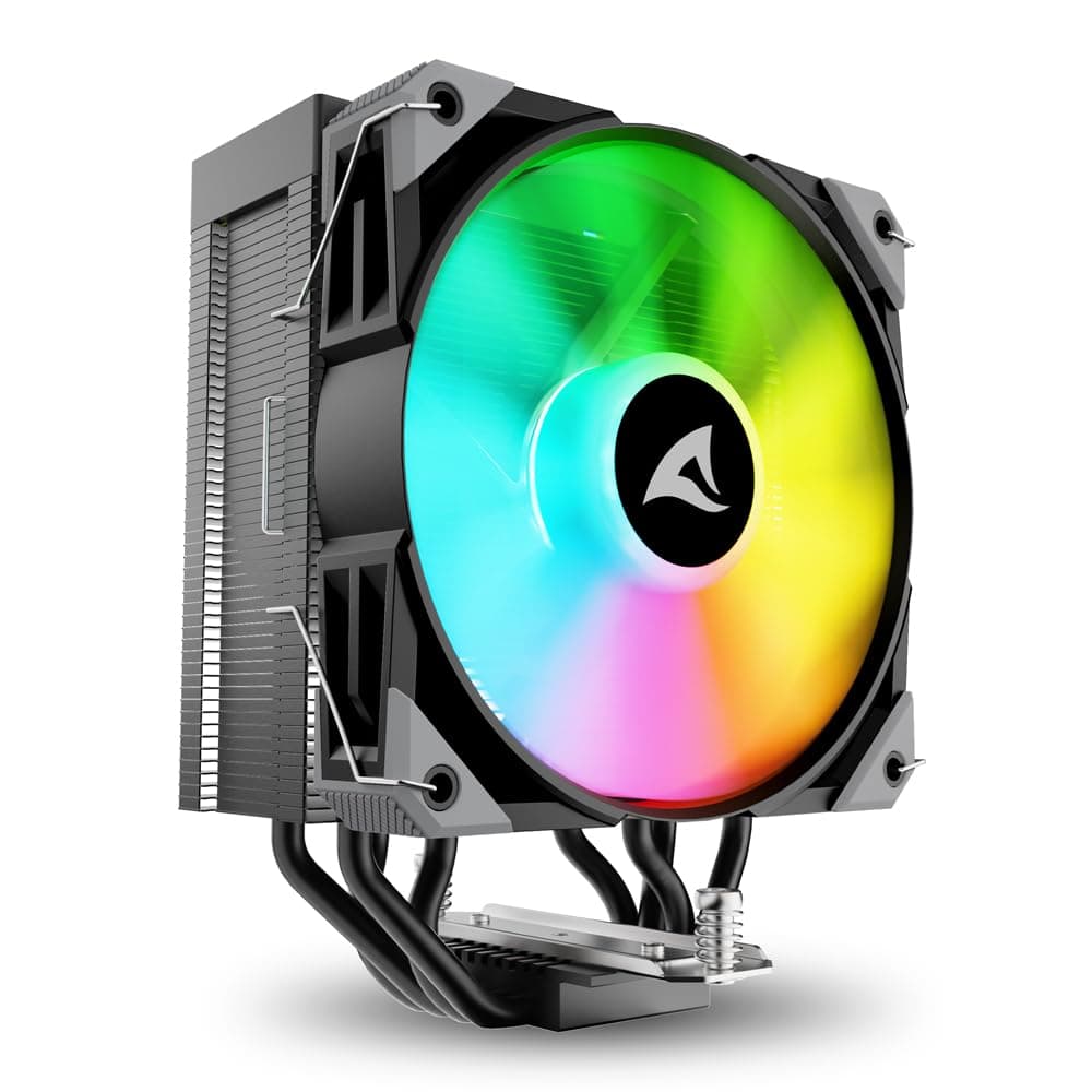 Sharkoon A40 Schwarz, RGB, CPU-Kühler