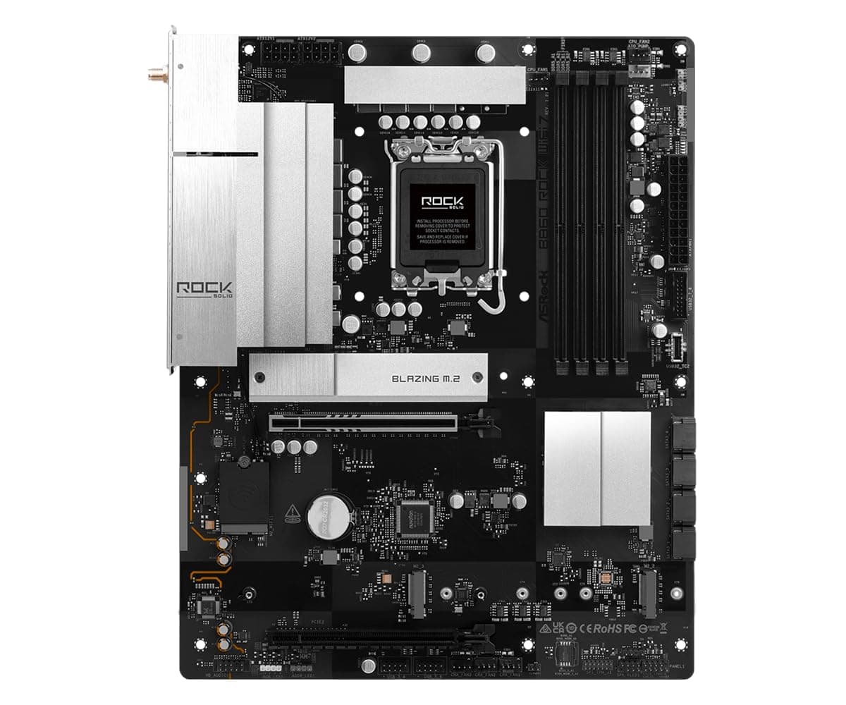 MB ASRock Intel 1851 B860 Rock WiFi 7 Bild 3