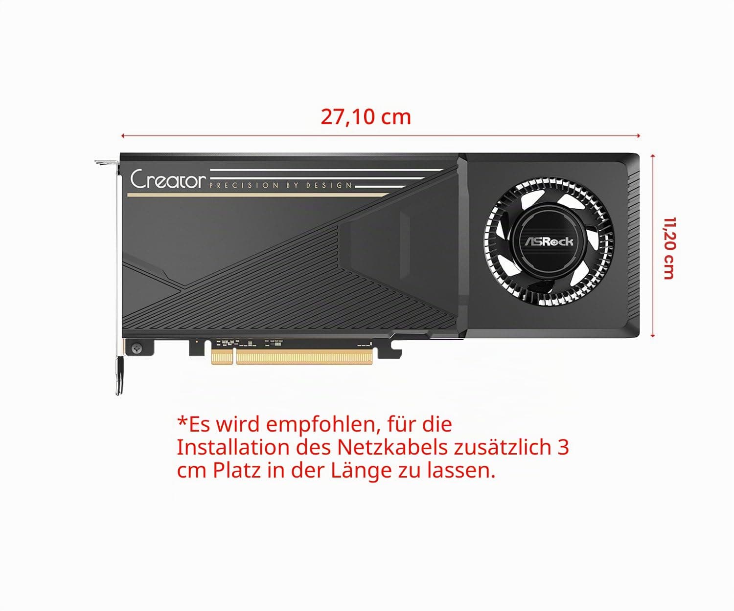 ASRock Intel ARC Pro B60 Creator 24 GB Grafikkarte, Intel Xe2-HPG Architektur, 24 GB GDDR6, PCIe 5.0, 4X DisplayPort 2.1 Ports, Lüfterdesign, Silent Cooling 0dB Bild 7