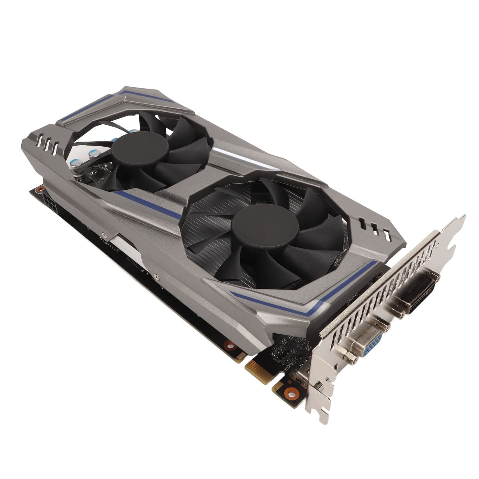 ASHATA 550Ti 8GB GDDR5 128 Bit Gaming Grafikkarte, PCI Express 2.0 Dual Fan Computer PC Gaming Video Grafikkarte mit HDMI VGA DVI, 2560x1600 Auflösung