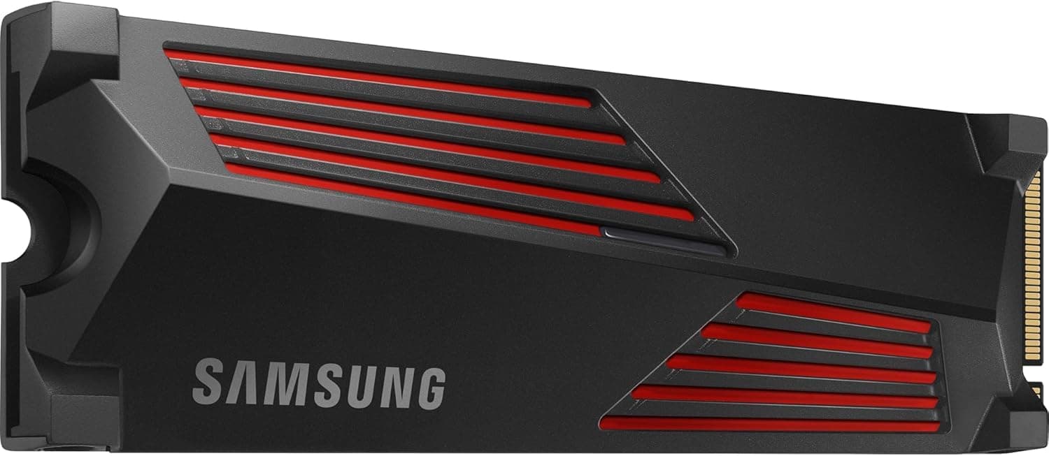 Samsung 990 PRO NVMe M.2 SSD mit Heatsink, 1 TB, PCIe 4.0, 7.450 MB/s Lesen, 6.900 MB/s Schreiben, Interne SSD für PC-/Konsolen-Gaming und Videobearbeitung, MZ-V9P1T0CW Bild 3