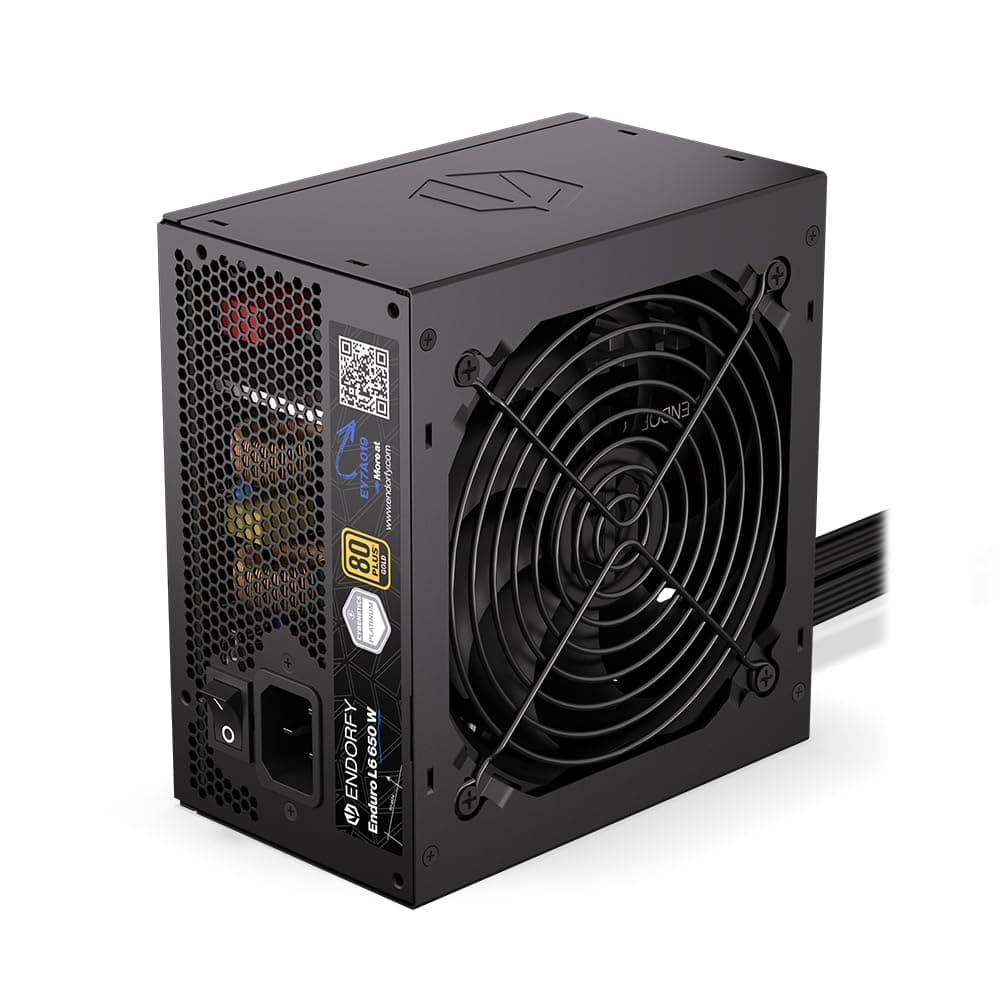 ENDORFY Enduro L6 650W, ATX 3.1 Netzteil, 80 Plus Gold, Cybenetics ETA Platinum, PCIe 5.1, 12V-2x6 450W, Stratus 120 mm Lüfter, Gaming PSU für PC