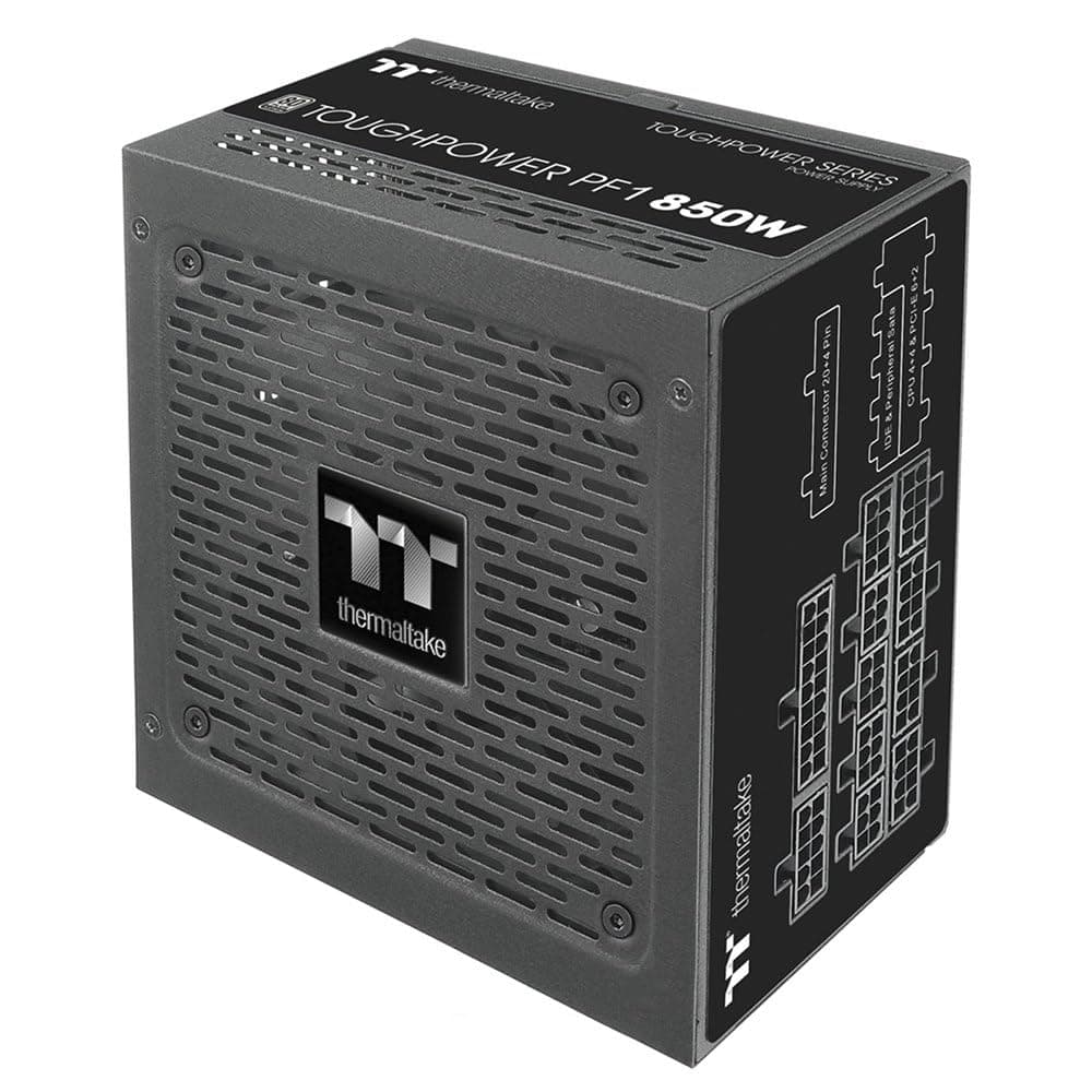 Thermaltake Toughpower PF1 850W | PC-ATX-Netzteil | 80-Plus-Platinum | voll-modular | leiser 140 Lüfter | EU Zertifiziert | schwarz Bild 3