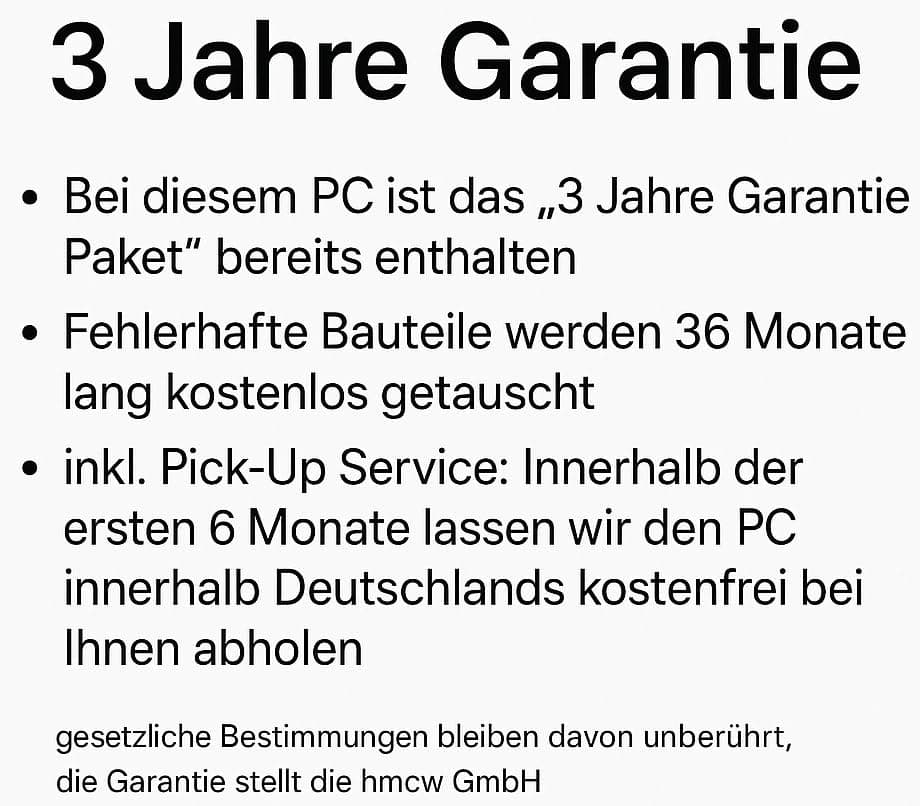 shinobee High End Gaming PC AMD Ryzen 7 5700X 16 Threads 4.60GHz - GeForce RTX 5060 8 GB - 32 GB DDR4-1 TB SSD NVME - Windows 11 - WLAN - Gamer PC Computer Rechner - #8021 Bild 3
