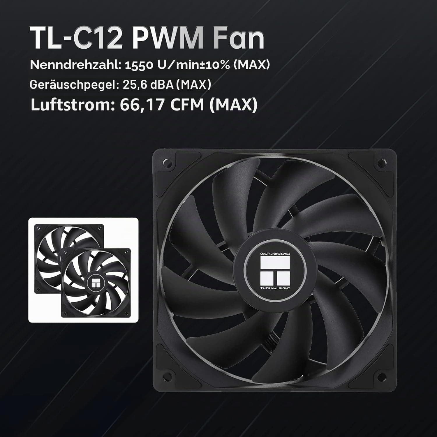 THERMALRIGHT Peerless Assassin 120 SE CPU Kühler, TL‑C12C 120mm PWM Lüfter, 1550U/min, 6 Heatpipes, für AMD AM4/AM5 & Intel LGA 1700/1851 PA120SE Bild 5