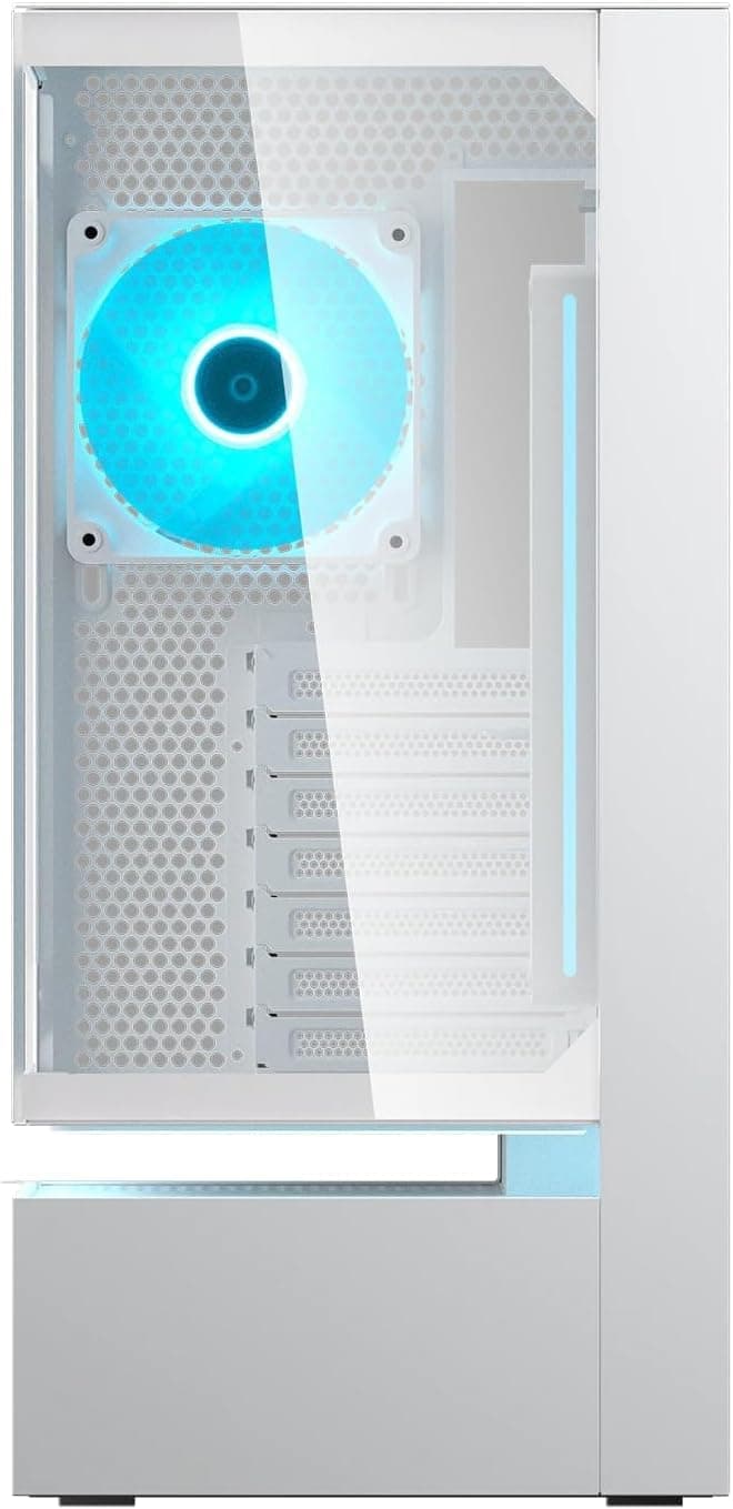 Cougar CFV235 ARGB Gaming-Gehäuse – MidTower ATX/CEB, 270° Airflow, 4× ARGB- PWM Lüfter, GPU bis 430 mm, USB-C (Weiß) (Weiß) Bild 6