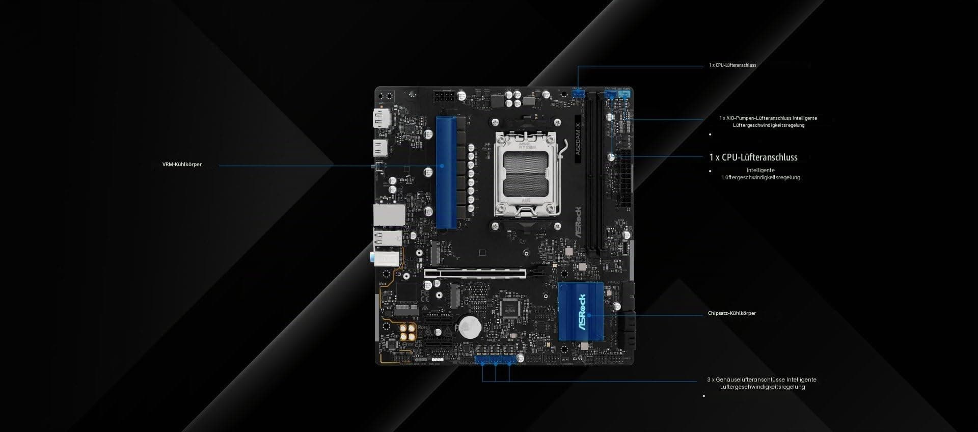 ASRock A620AM-X Micro-ATX Motherboard AMD AM5 Sockel unterstützt Ryzen 9000/8000/7000 DDR5 8000+ OC PCIe 4.0 2.5G LAN BIOS Flashback Bild 7