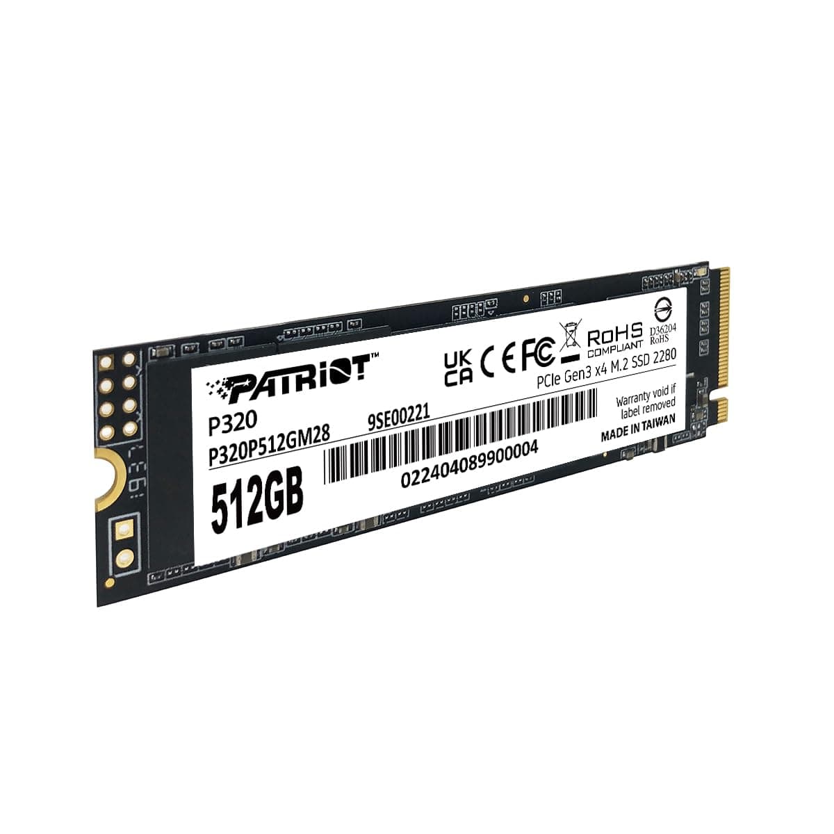 Patriot P320 512GB Interne SSD - NVMe PCIe Gen 3x4 - M.2 2280 - Solid State Drive - P320P512GM28 Bild 5