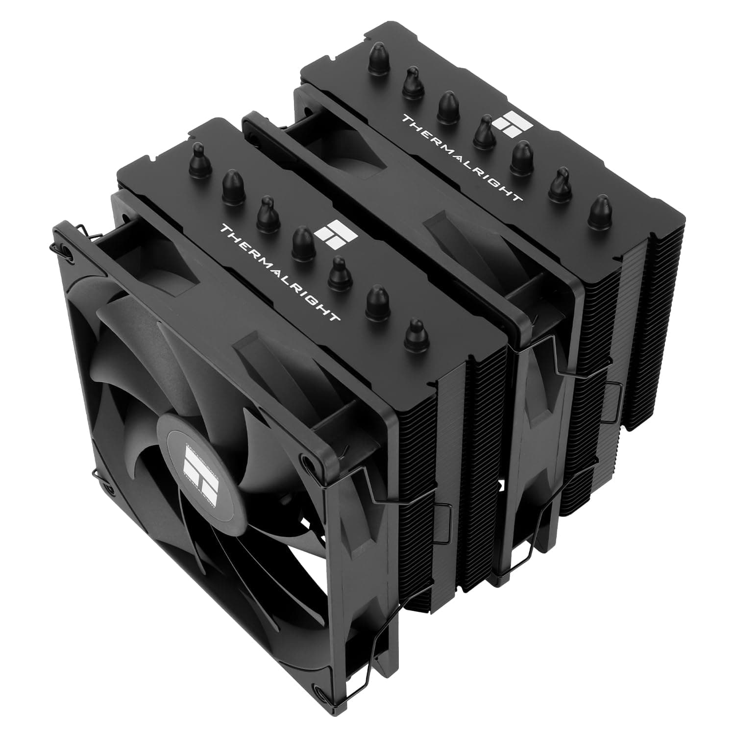 Thermalright Phantom Spirit 120 SE BLACK CPU Luftkühler, 7 Heatpipes CPU-Kühler, zwei 120mm PWM Lüfter, AGHP 4.0 Technologie, für AM4/AM5&Intel lga1851/1700/1150/1151/1200, PC Kühler Tower PS120 SE Black