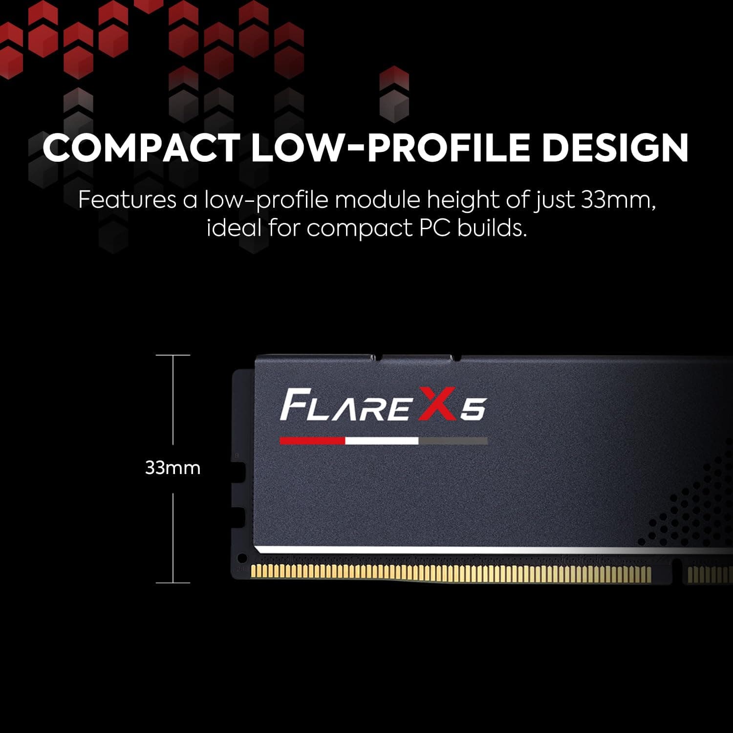 G.SKILL 32GB DDR5 Flare X5 6000MHz CL36 1.35V Dual Channel Kit (2X 16GB) AMD Expo Mattschwarz Bild 8