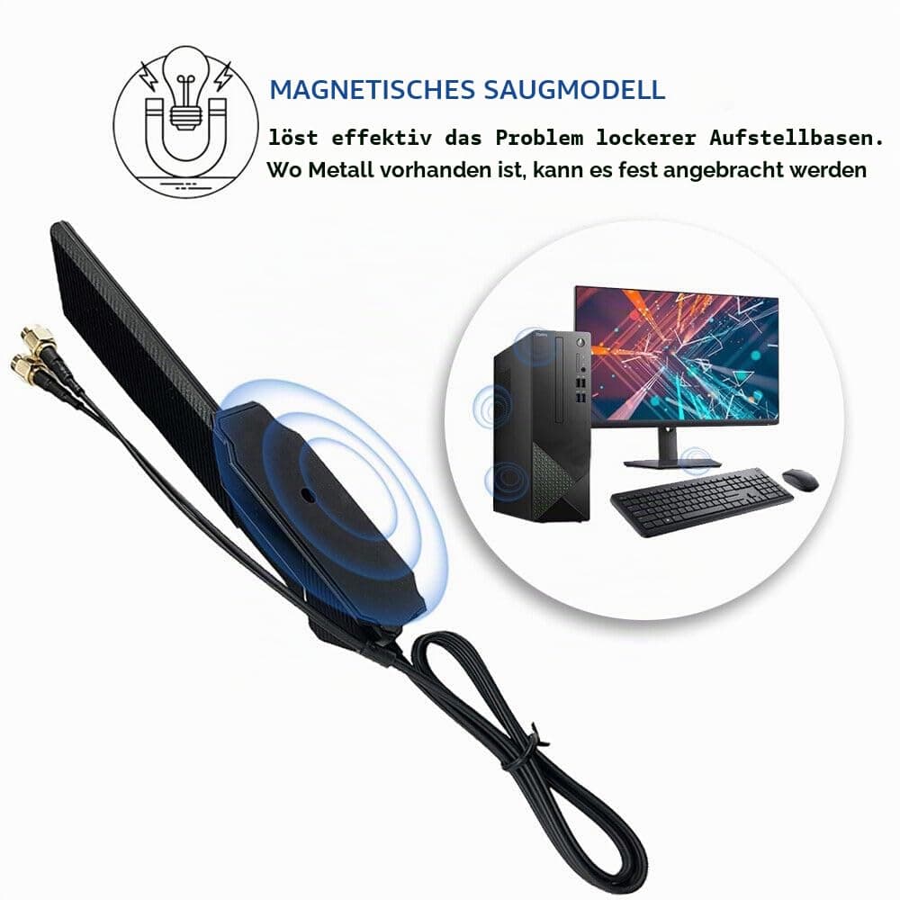 WLAN-Antenne 6 6E Tri-Band RP-SMA Gaming WiFi für MSI B550 B760 B650 B760M X670E Z790 B650M-A PRO B760M-P B760-P Z790-A X570 H610M-G Z690-A 760M Z790-S GIGABYTE Z790 B650 Dual-Band Bild 7