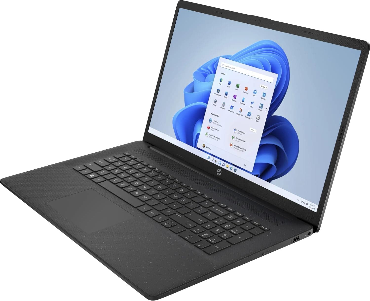 HP (17,3 Zoll HD++ Notebook (AMD Athlon Silver 3050U 2x3.20 GHz, 16 GB DDR4, 512 GB SSD, AMD Radeon Graphics, BT, USB 3.0, LAN, WLAN, Windows 11 Prof., MS Office) #7316 17.3 HD+ - Athlon 3050 - 16GB - 512 SSD 17.3 Zoll Bild 3