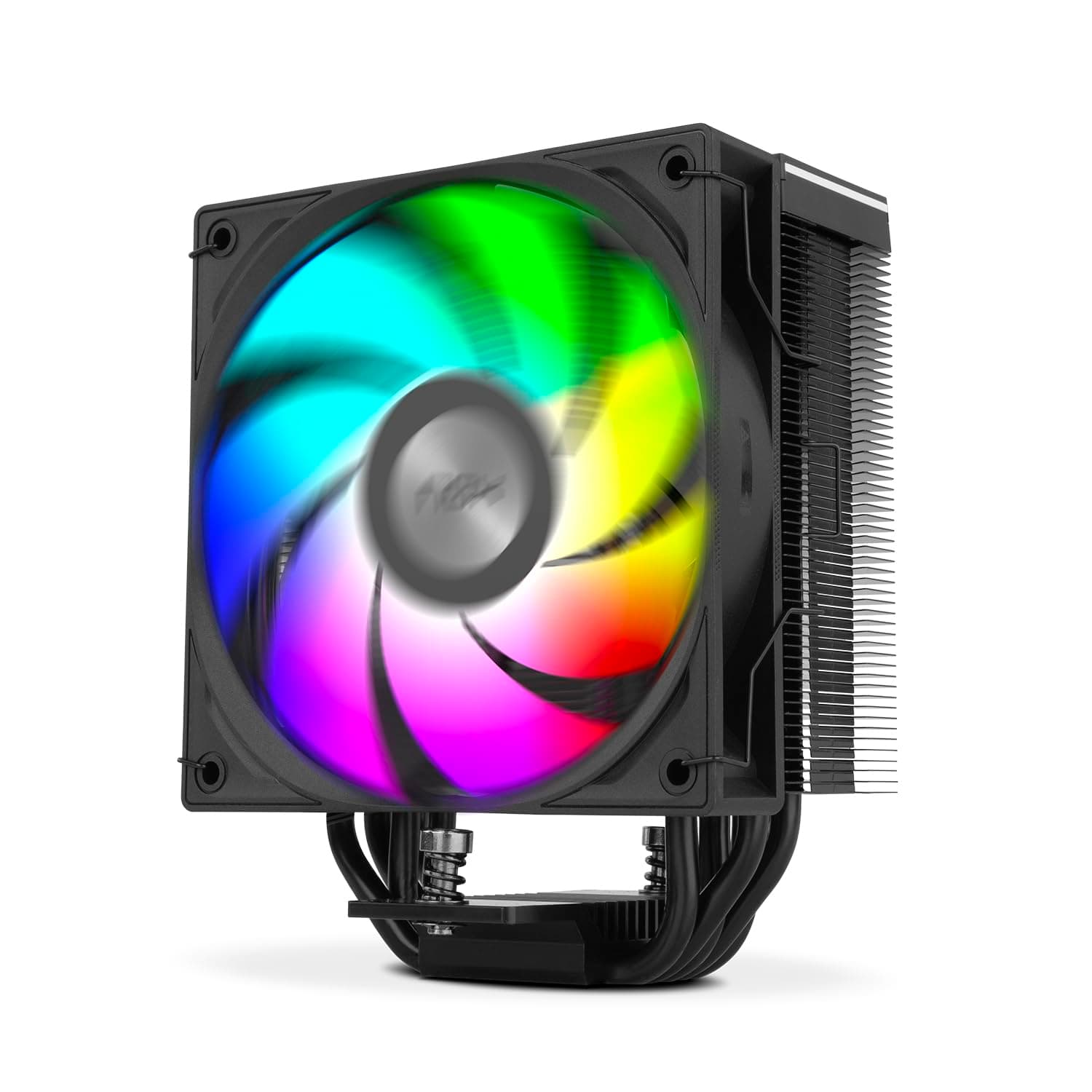 NOX XTREME PRODUCTS HUMMER H-500 CPU-Kühler mit digitaler Temperaturanzeige, kompatibel mit Intel&AMD, 120mm PWM-Lüfter, 4 Heatpipes Kupfer und Aluminium, Farbe schwarz H500 Bild 7