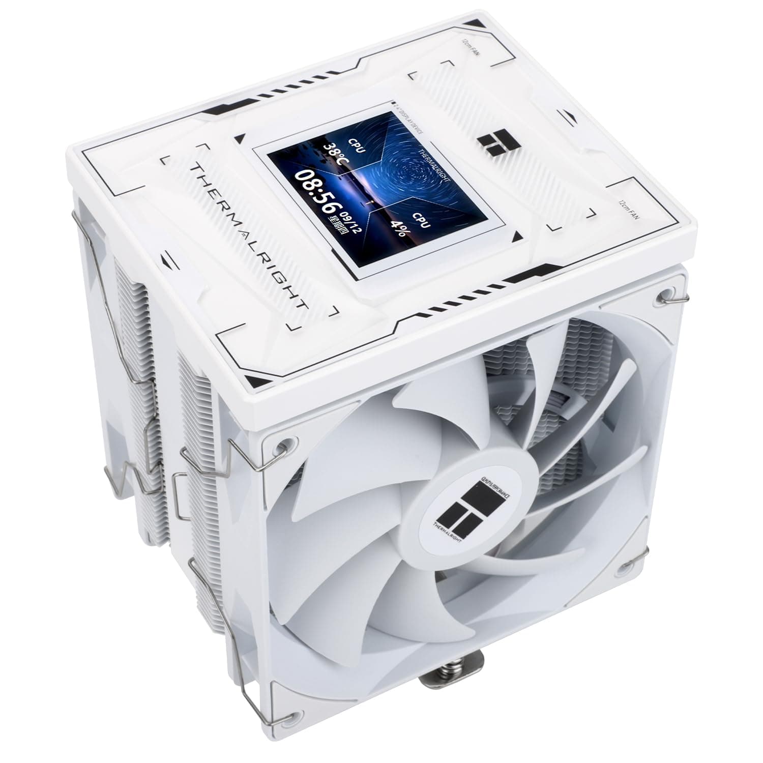 Thermalright Burst Assassin 120 Vision CPU-Kühler mit 6,1 cm (2,4 Zoll) 320 x 240 Auflösung IPS-Display, LCD-Bildschirm, Doppel-CPU-Lüfter, Computer-CPU-Luftkühlung für LGA1700/1851, AM4/AM5,6 Bild 2