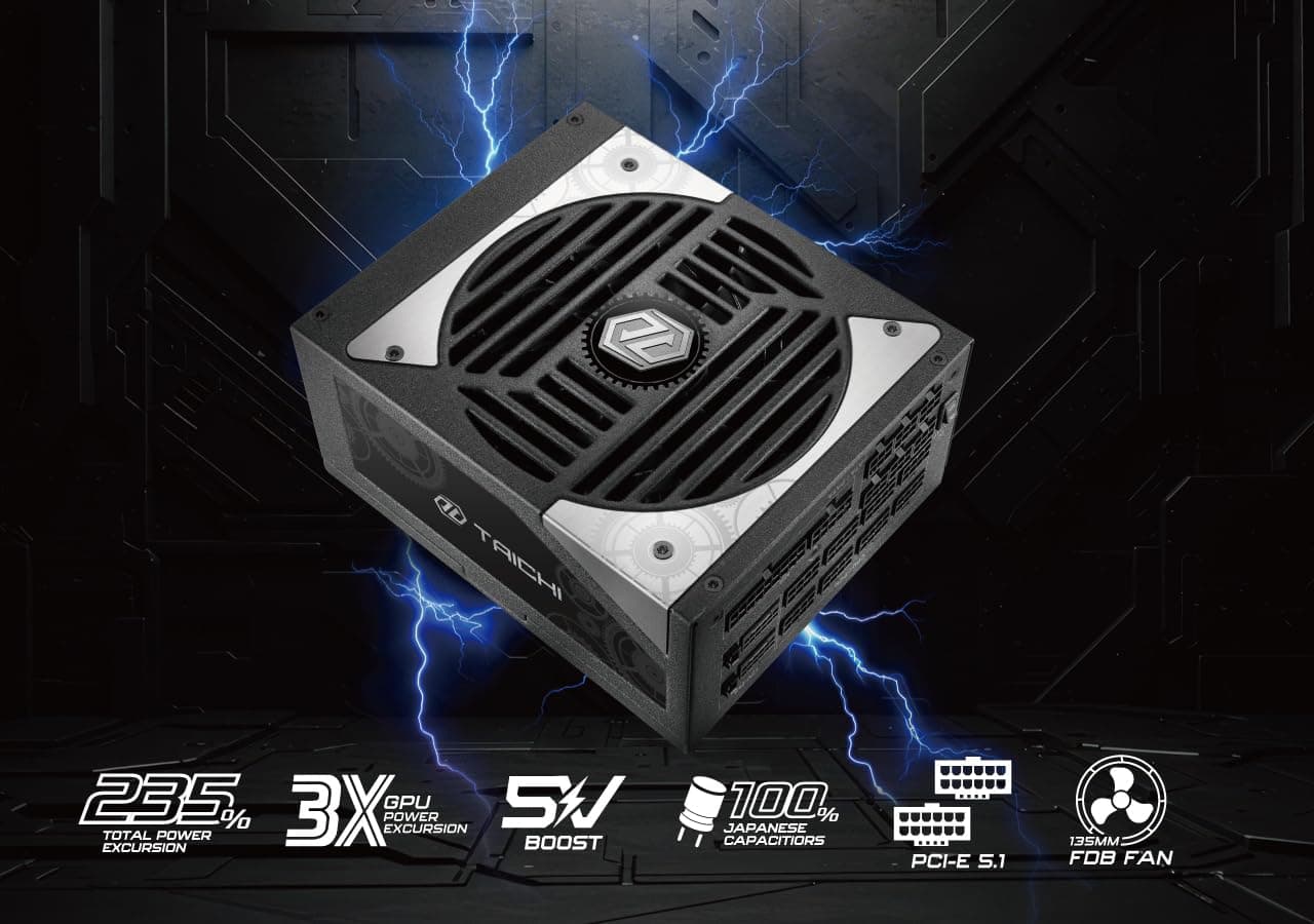 ASRock PRO 850G Netzteil – 850 W 80 Plus Gold zertifiziert, ATX 3.1 & PCIe 5.1 Ready, nativer 12V-2x6-Anschluss, 120 mm geräuscharmer Lüfter, 3 Jahre Garantie Gold Pro 850W Bild 8