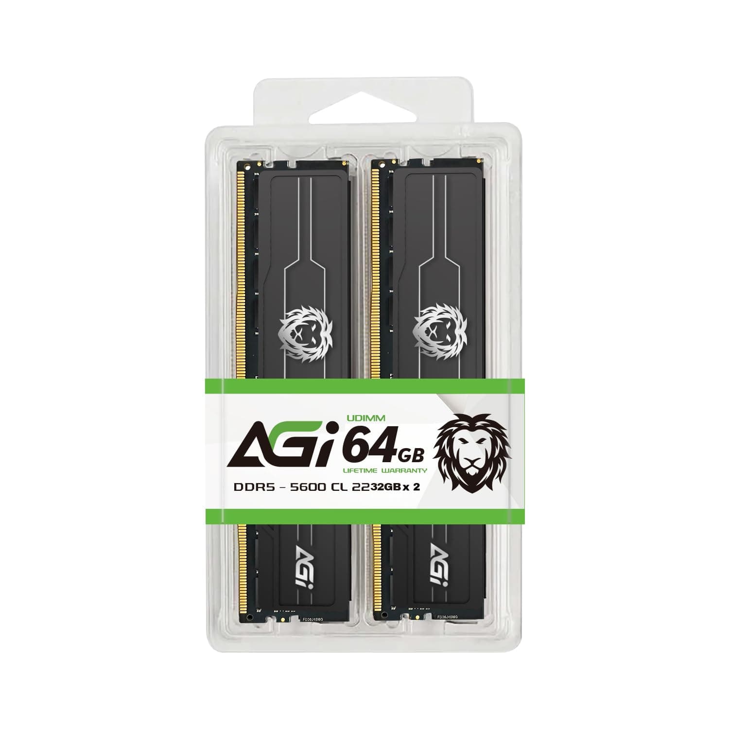 AGI UD238 DDR5 RAM 64GB Kit (2x32GB) 5600MHz UDIMM, CL46, Intel XMP 3.0 / AMD Expo, Desktop-RAM (PC) Bild 2