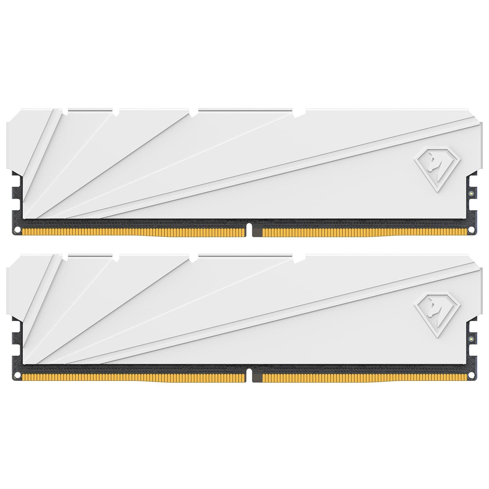 Netac 32GB (2x16GB) DDR4 3200MHz C16 XMP 2.0 High Performance Desktop Workstation Kit, weiß 2×16GB