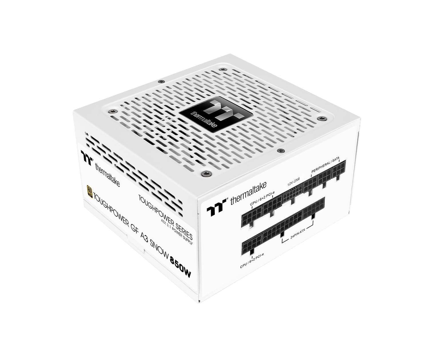 Toughpower GF A3 850W | PC-ATX-3.1-Netzteil | PCIe Gen 5.1 | 80-Plus-Gold | voll-modular | leiser 140 Lüfter | EU Zertifiziert | Snow Edition Bild 2
