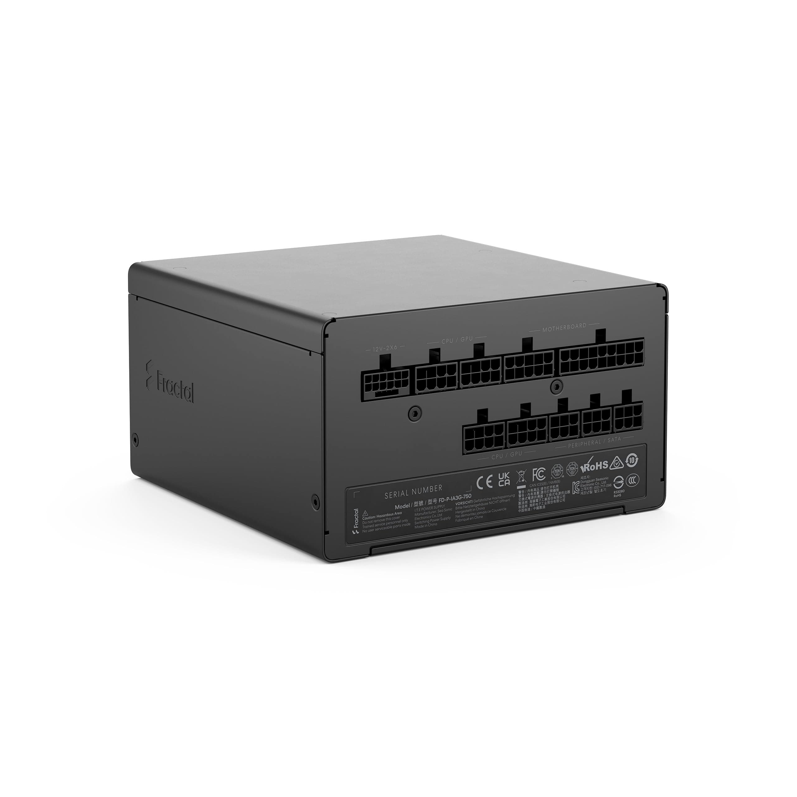 Fractal Design Ion 3 Gold 750W Black — 80 Plus Gold, vollmodular, ATX12V 3.1 Netzteil Schwarz 750W
