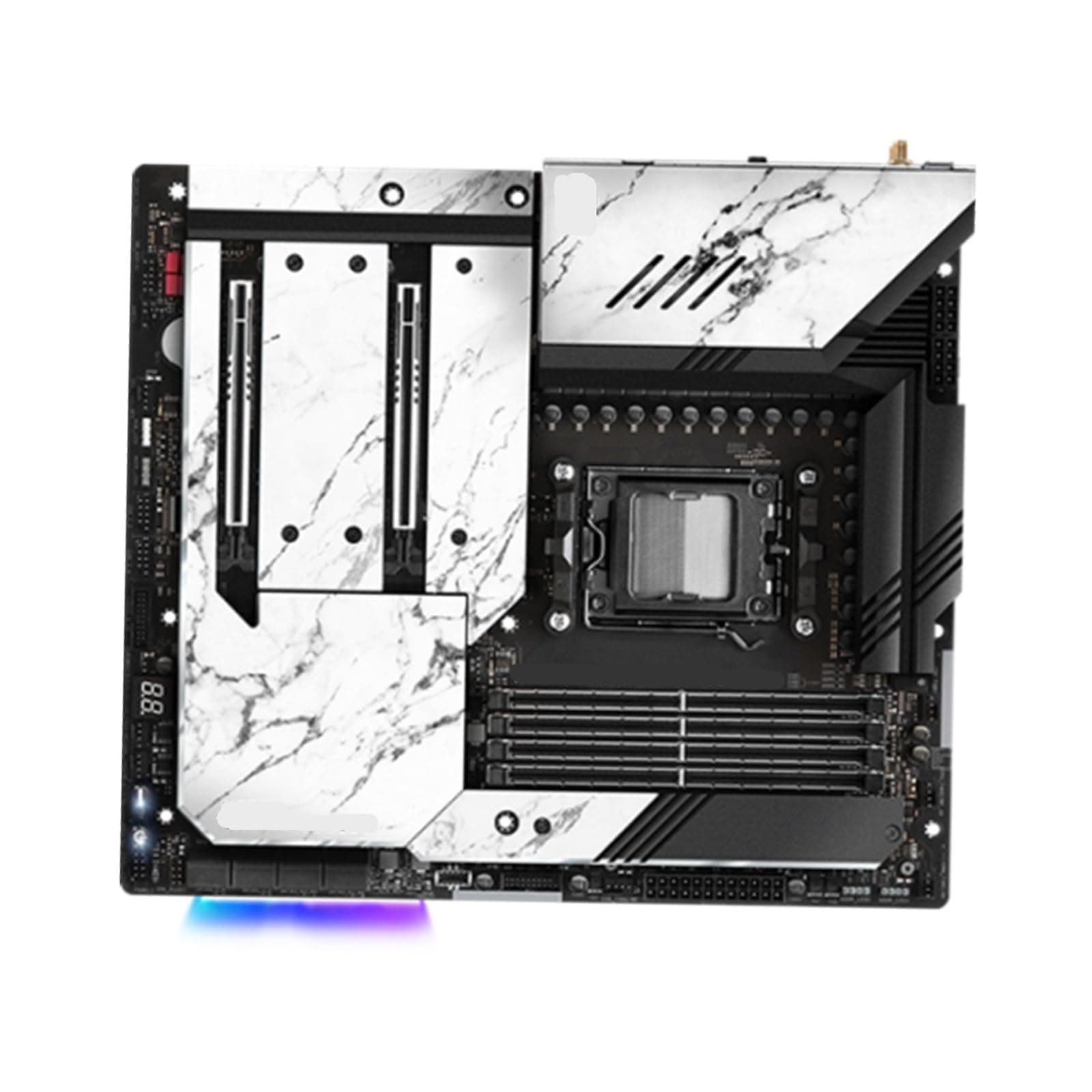 for X670E Motherboard Unterstützung 9900X 8700F 7900X3D 7800X3D 7500F CPU DDR5 7800MHz M.2 EATX X670 AM5 Bord for ASRock, Replacement Part Bild 3