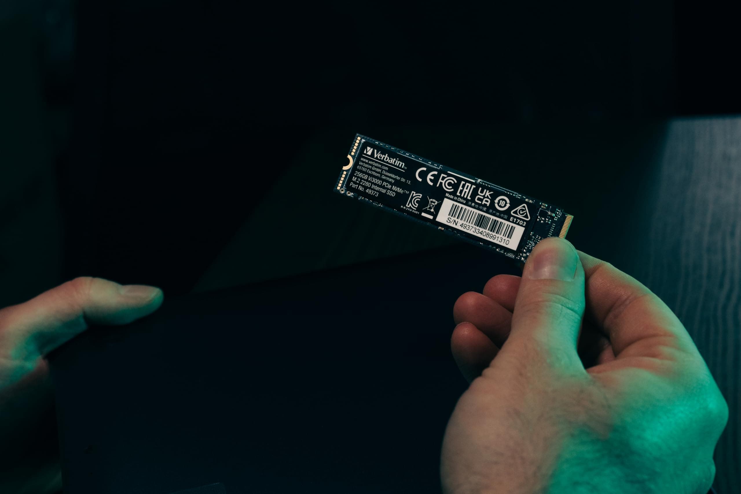 Verbatim Vi3000 NVMe M.2 SSD 2 TB, internes SSD-Laufwerk mit PCIe Gen 3 Schnittstelle, bis zu 3.100 MB/s Lesegeschwindigkeit, kompakt und leistungsstark für PC und Laptop, schwarz Bild 5