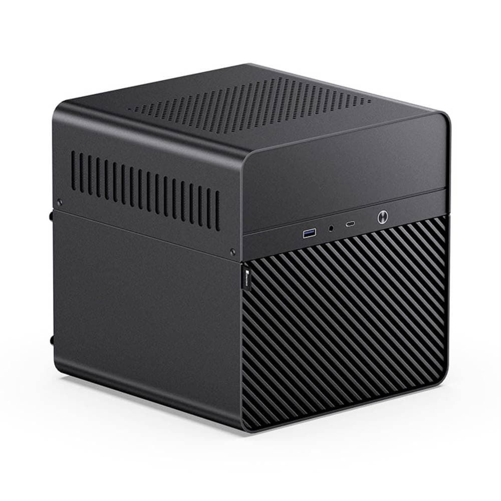 Jonsbo N2 PC-Gehäuse, NAS-Gehäuse, 5+1 Speicherplätze, Hot-Swapping-Technologie, Aluminium, Mini-ITX, Schwarz Bild 2