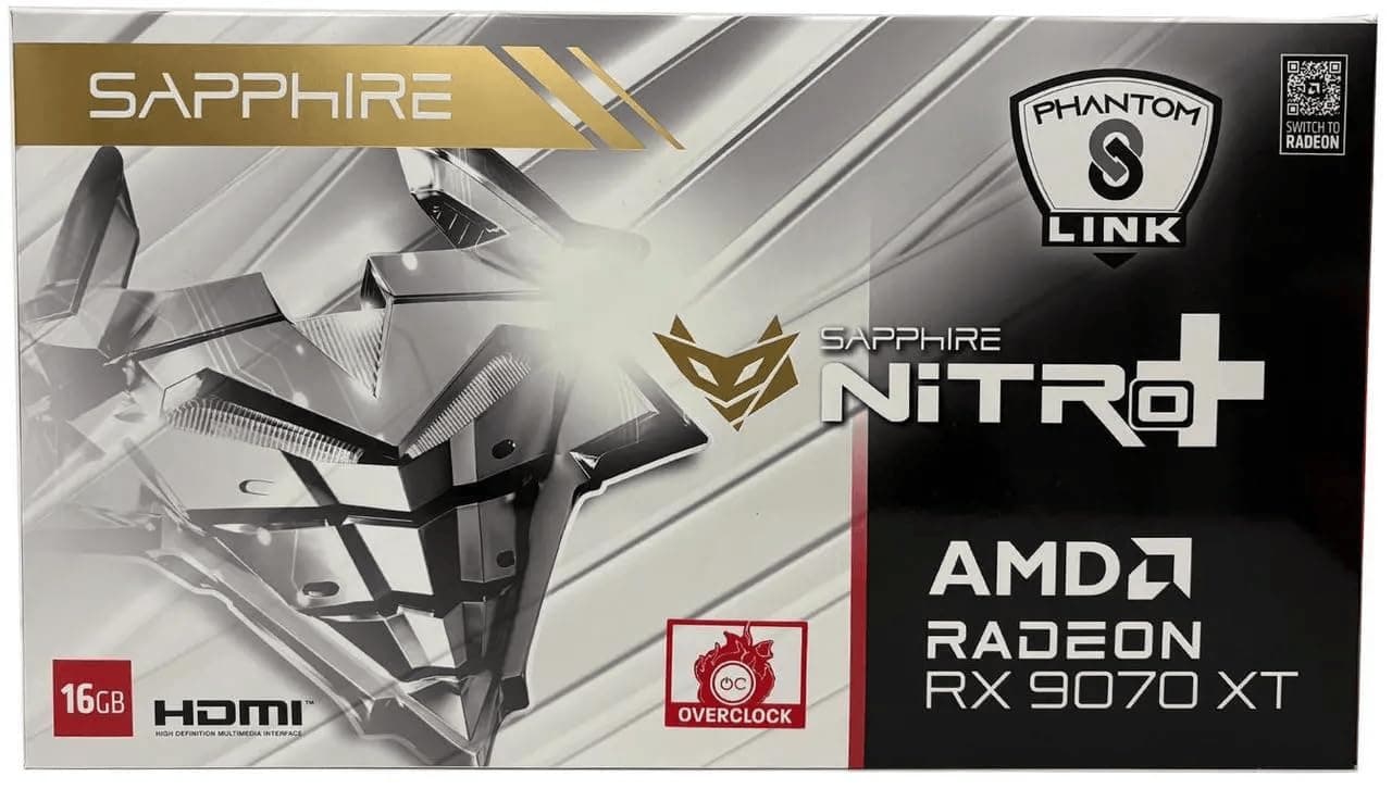 Radeon RX 9070 XT Nitro Phantom Link Polar OC (weiß, RDNA4, GDDR6, 2x DisplayPort, 2x HDMI 2.1) Bild 2
