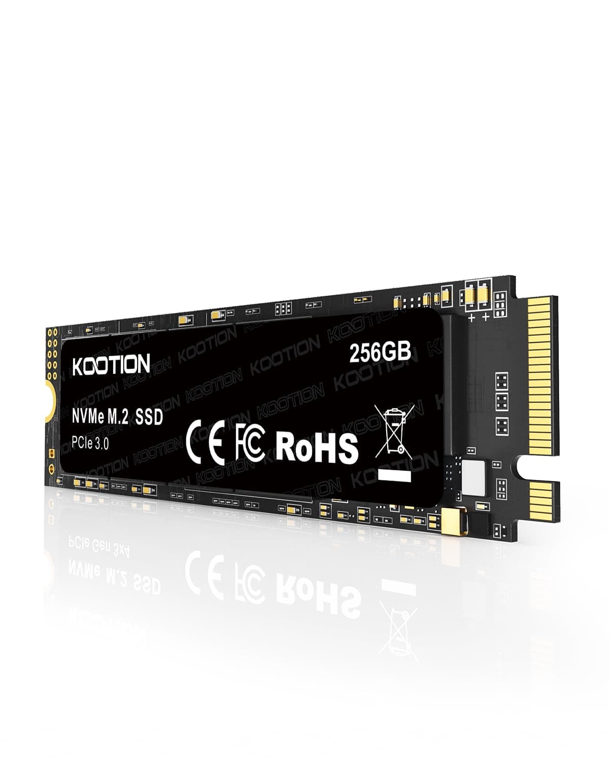KOOTION SSD M.2 NVMe 256GB, 3100MB/s Lesen, PCIe 3.0 2280 Interne SSD Festplatte Gen3x4 Festkörper-Laufwerk mit SLC Cache, Kompatibel mit Notebook, Laptops und Desktop-PCs Bild 2
