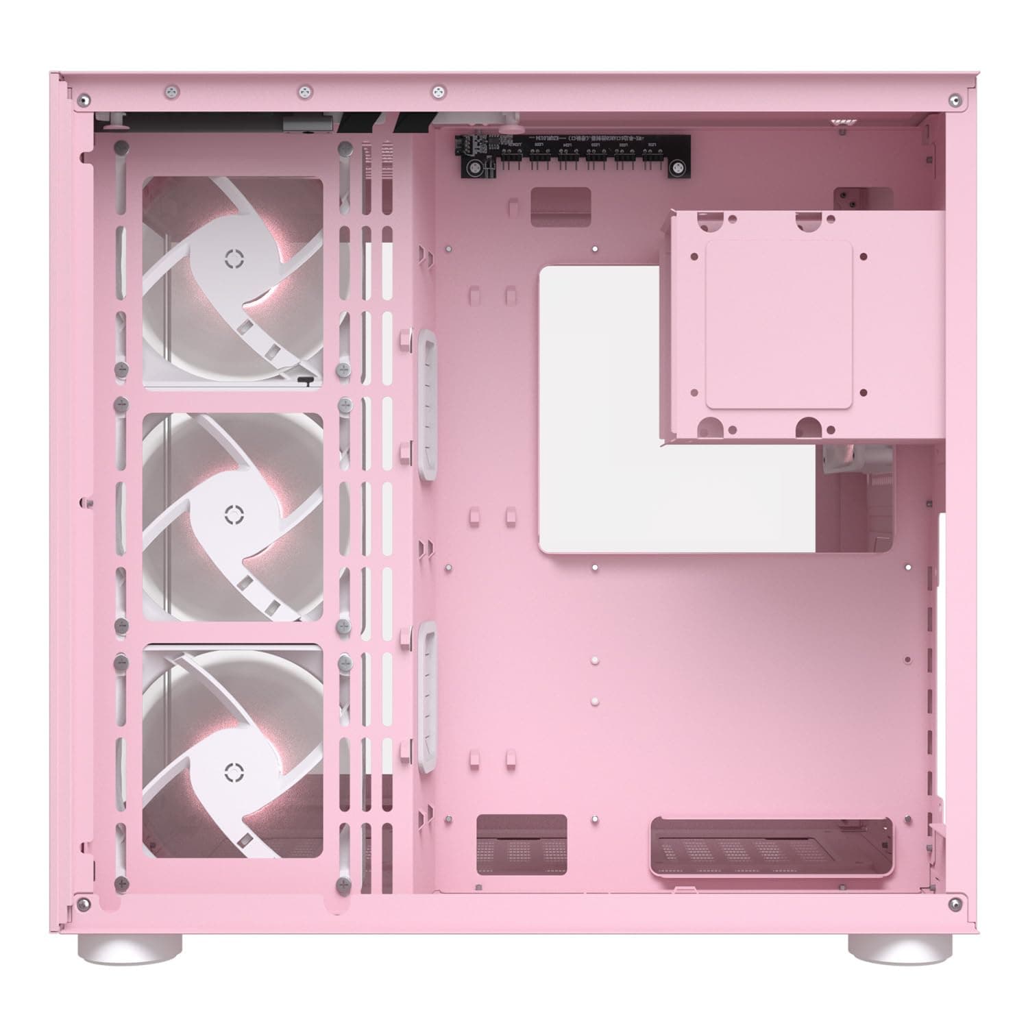 Cougar Cube Midi-Tower-Gehäuse aus Gehärtetem Glas, FV150 ARGB, Rosa Bild 7