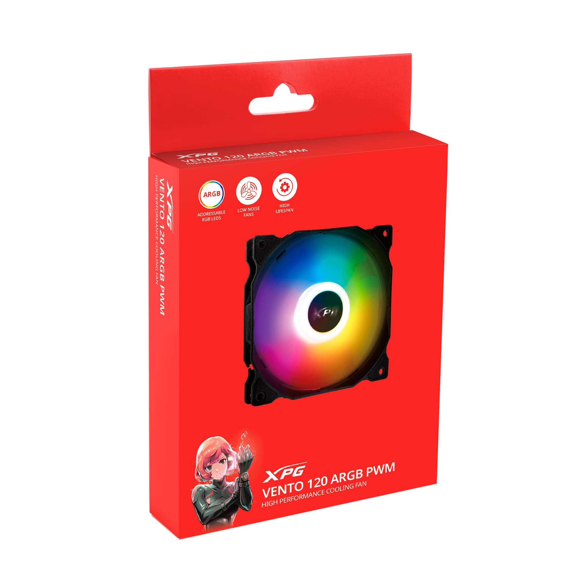 Lüfter XPG VENTO 120 (1 * 120mm ARGB Fan) schwarz retail Bild 5
