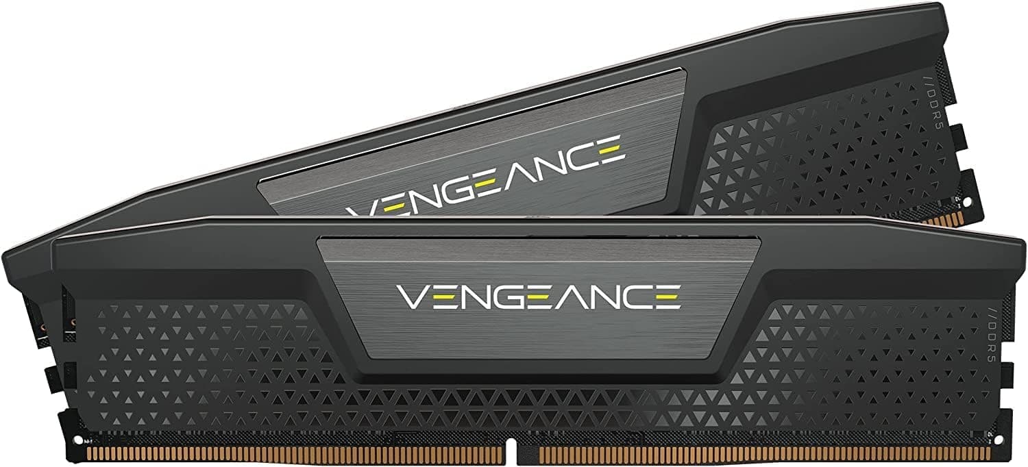 CORSAIR VENGEANCE DDR5 RAM 32GB (2x16GB) Bis zu 5200MHz CL40 Intel XMP 3.0 Desktop-Arbeitsspeicher – Schwarz (CMK32GX5M2B5200C40) 32GB (2x16GB) Schwarz
