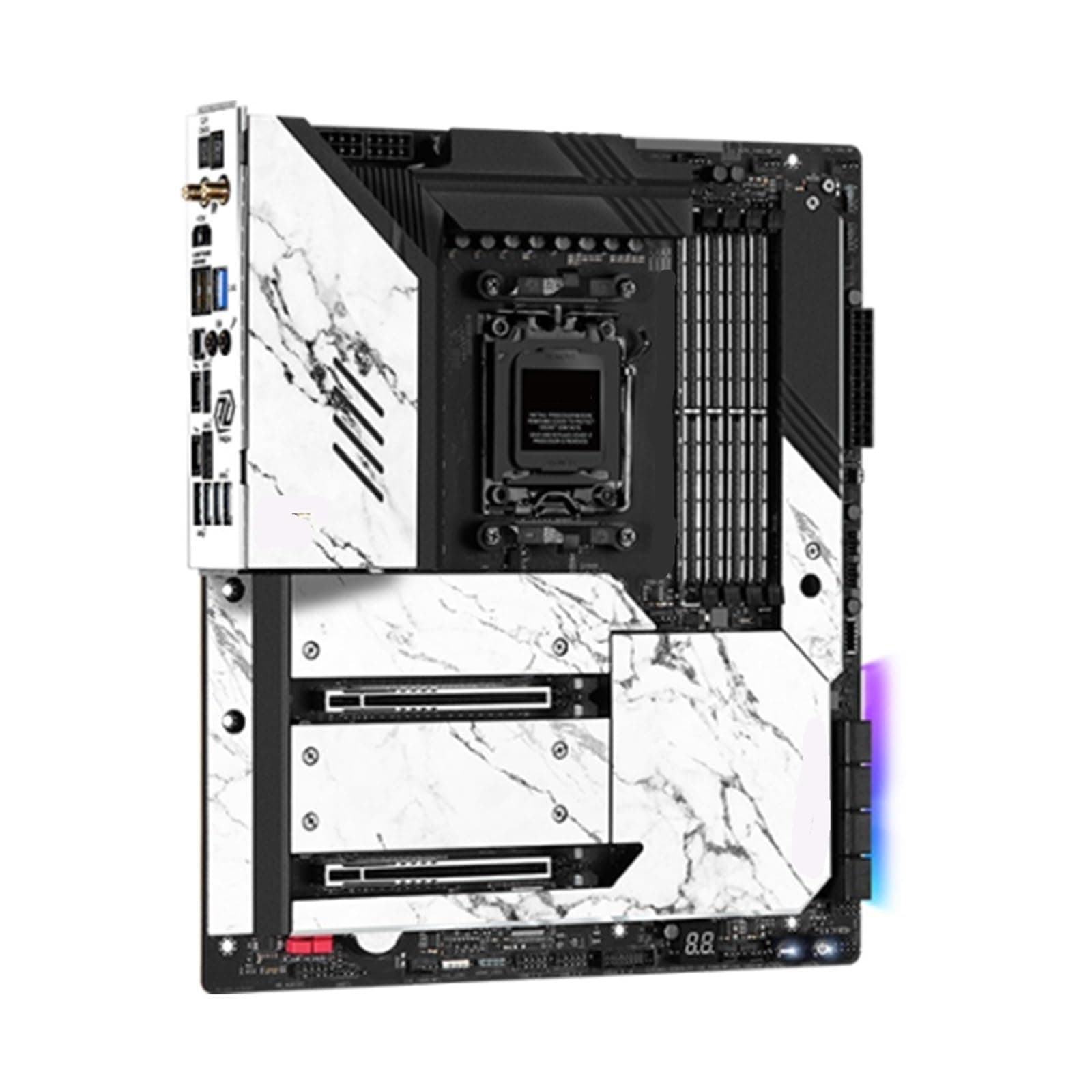 for X670E Motherboard Unterstützung 9900X 8700F 7900X3D 7800X3D 7500F CPU DDR5 7800MHz M.2 EATX X670 AM5 Bord for ASRock, Replacement Part Bild 5