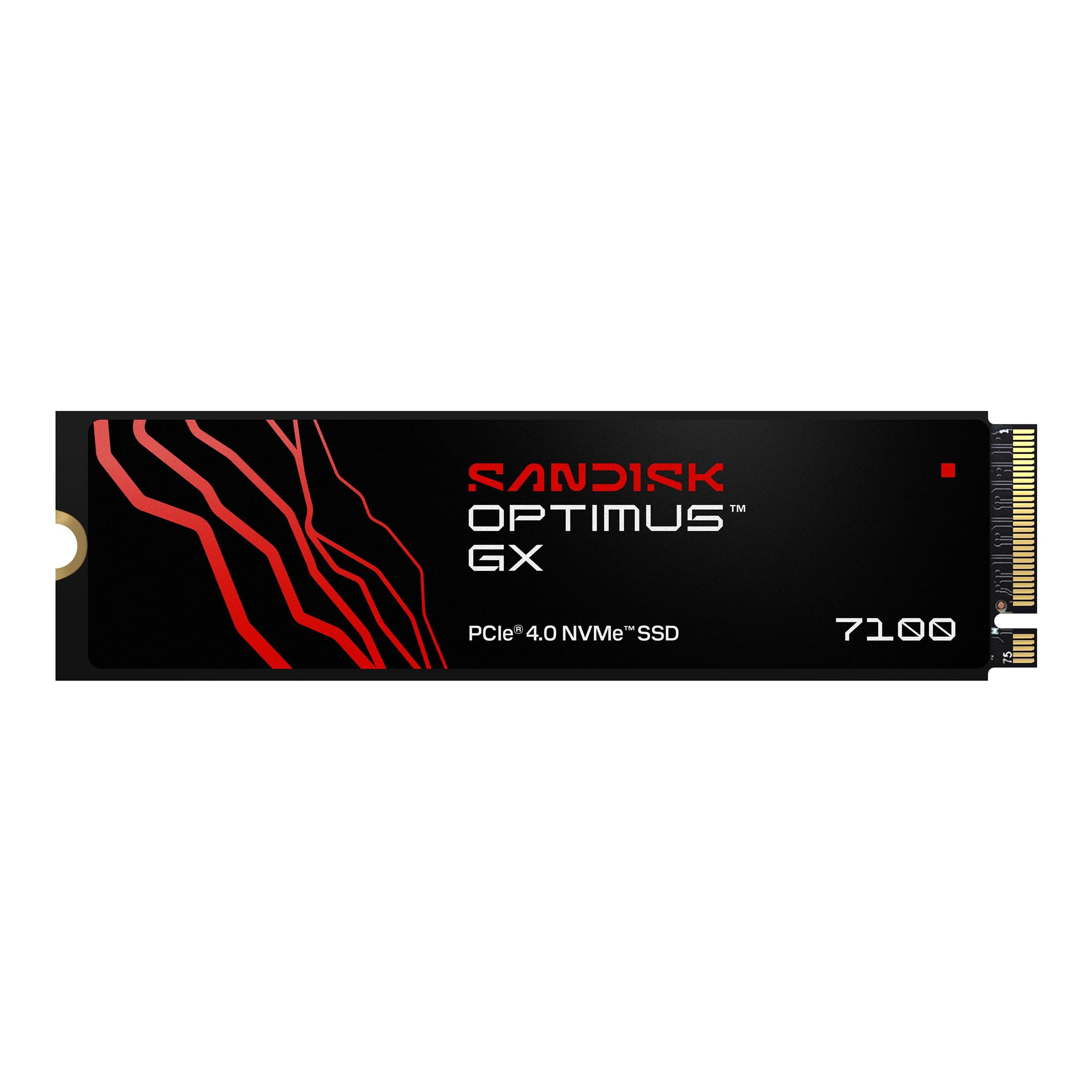 SANDISK Optimus GX 7100 NVMe SSD 500 GB (bis zu 7.250/6.900 MB/s sequentielles Lesen/Schreiben, PCIe 4.0, M.2 2280, BiCS TLC 3D CBA NAND, SANDISK Dashboard) Bild 2