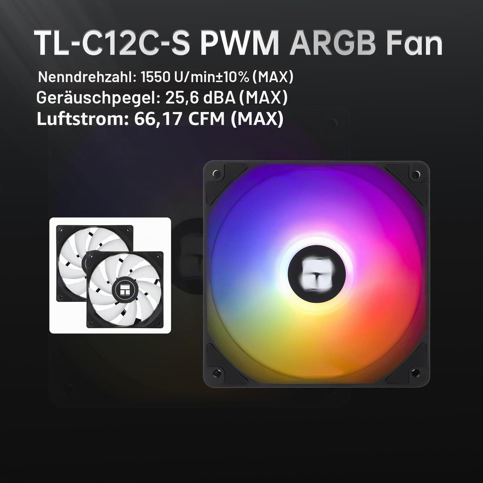 THERMALRIGHT Peerless Assassin 120 SE ARGB CPU Kühler, TL‑C12C-S 120mm PWM Lüfter, 1550U/min, 6 Heatpipes, für AMD AM4/AM5 & Intel LGA 1700/1851 PA120SE ARGB Bild 8