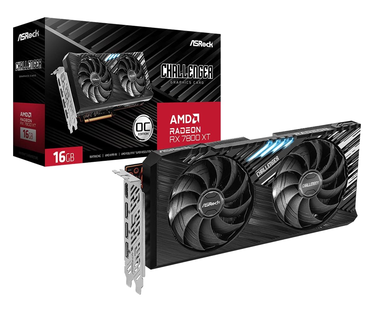 ASRock Challenger Radeon RX 7800 XT OC RX7800XT CL 16GO 16GB GDDR6-90-GA4SZZ-00UANF Bild 2