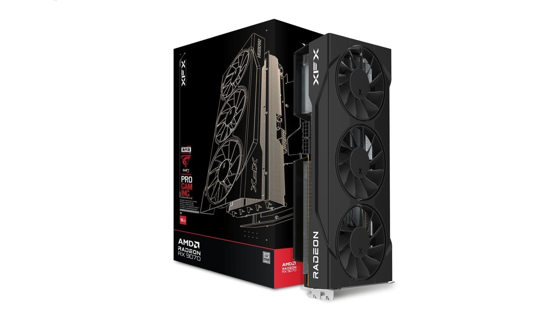 XFX Swift AMD Radeon RX 9070 OC Triple 90mm Fan Gaming Edition Grafikkarte Bild 2