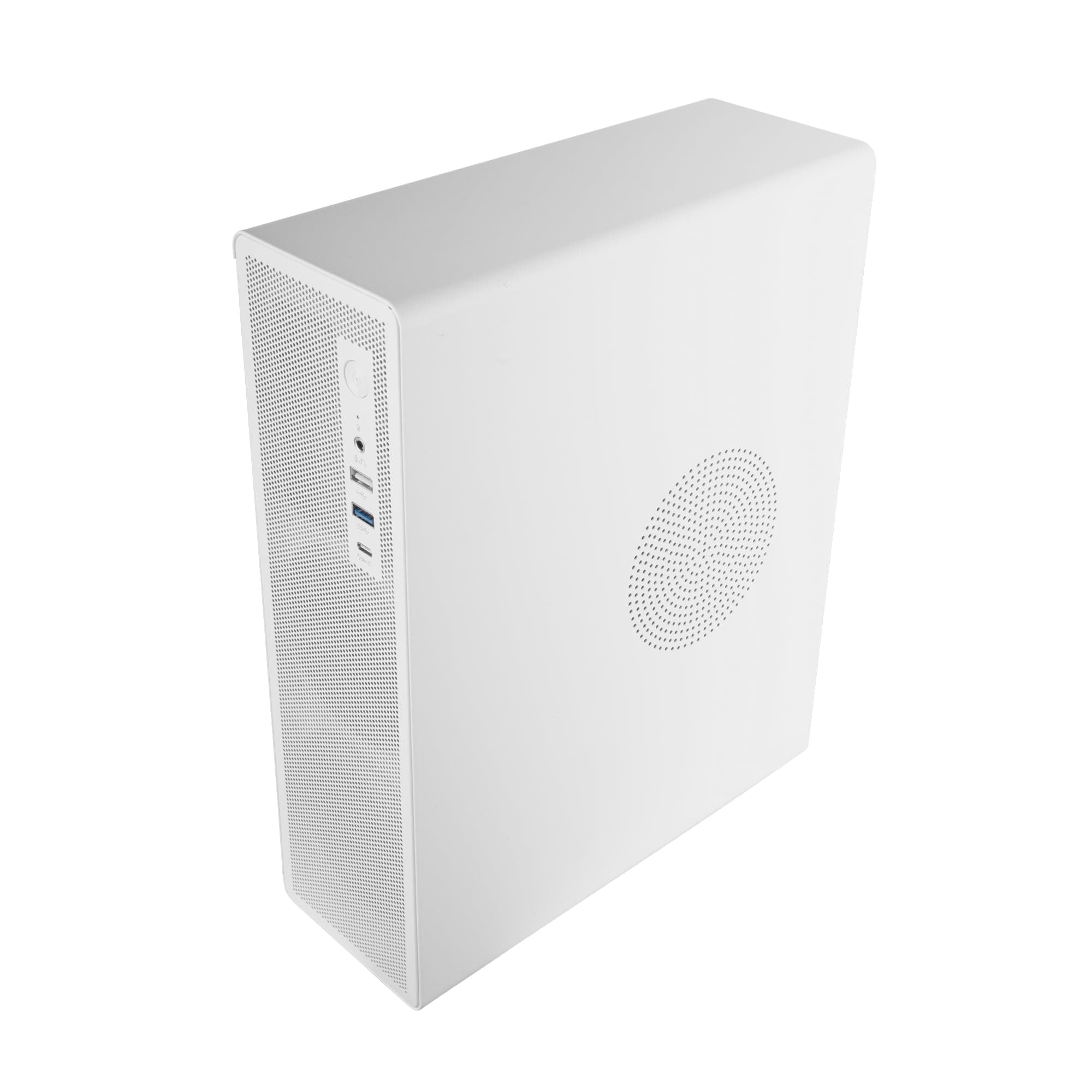 Tacens AEROSLIM500, PC-Gehäuse MicroATX, Staubschutz-Mesh-Panels, TFX-Netzteil 500W, Frontlüfter FDB 90mm, Slim-Minitower kompatibel mit MicroATX und Mini-ITX, USB-C und USB 3.0, Weiß 2AEROSLIM500W Bild 3