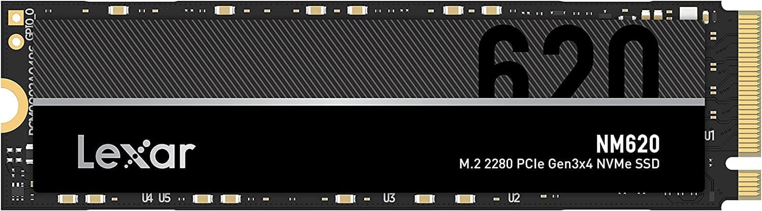 Lexar SSD 512GB, M.2 2280 PCIe Gen3x4 NVMe 1.4 Interne SSD, Bis zu 3500MB/s Lesen, 2400MB/s Schreiben, 3D NAND Flash Solid-State-Laufwerk für PC-Enthusiasten und Gamer NM620 512GB