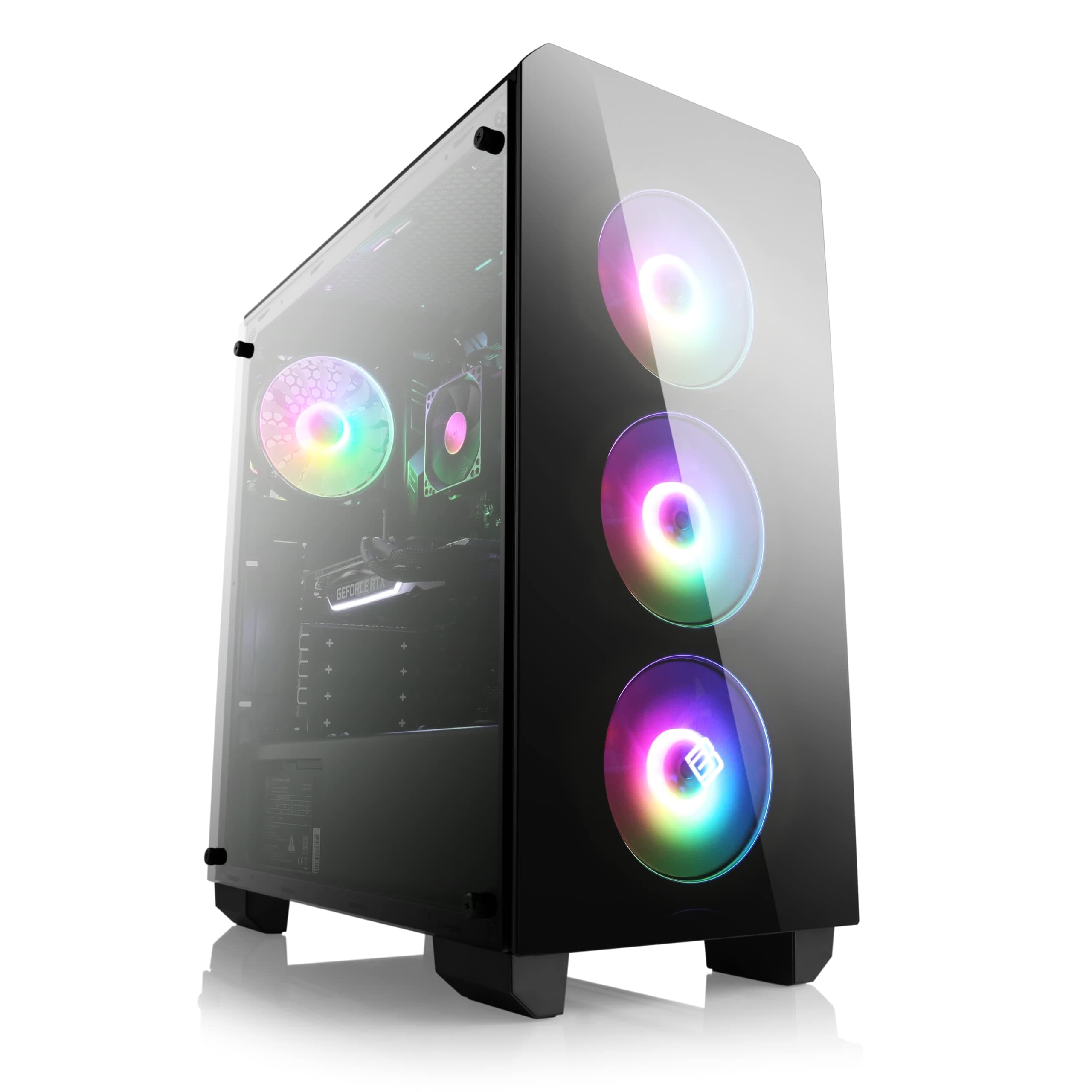 Gaming PC mit Windows 11 Home | AMD Ryzen 5 5500 6x3.6GHz | RTX 5060 | 2000GB M.2 NVMe | 64GB DDR4 RAM | WLAN | Computer für Zocker, Gamer Desktop Rechner zum Spielen | A12468 Theseus 2000.0 GB 64.0 GB RTX 5060 Windows 11 Home