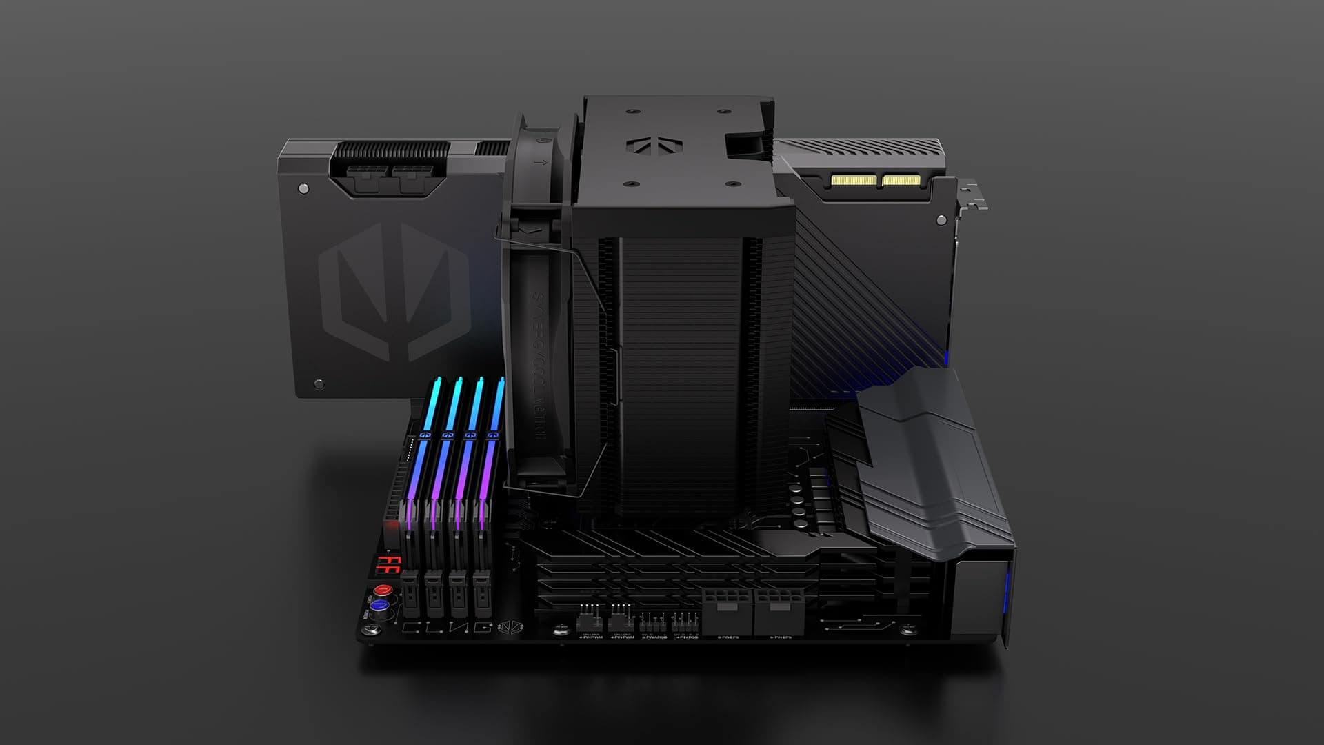 ENDORFY Fortis 5 Black CPU Kühler 140 mm PWM, schwarzer Prozessorkühler, leiser Tower Kühler, 6 Heatpipes, AM5 AM4 LGA1700 Intel AMD, 220W TDP Bild 7