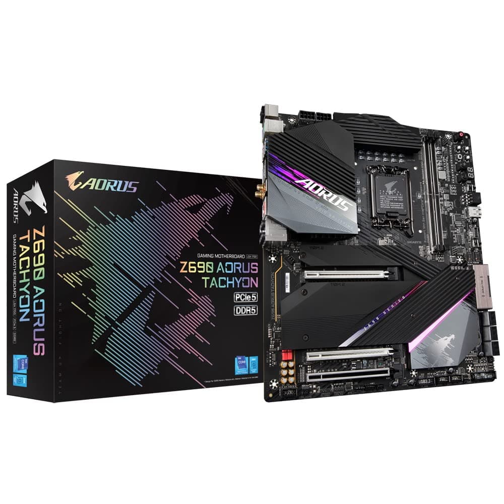 Gigabyte Z690 AORUS Tachyon (Sockel 1700/Z690/DDR5/S-ATA 600/Extended ATX), Schwarz Bild 2