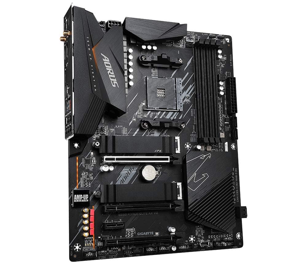 GIGABYTE B550 AORUS Elite AX V2 Mainboard – AMD Ryzen 5000 CPUs, 12+2 Phasen VRM, bis zu 4733 MHz DDR4, 1xPCIe 4.0 + 1xPCIe 3.0 M.2, Wi-Fi 6E, 2.5GbE LAN, USB 3.2 Gen 2 Bild 5