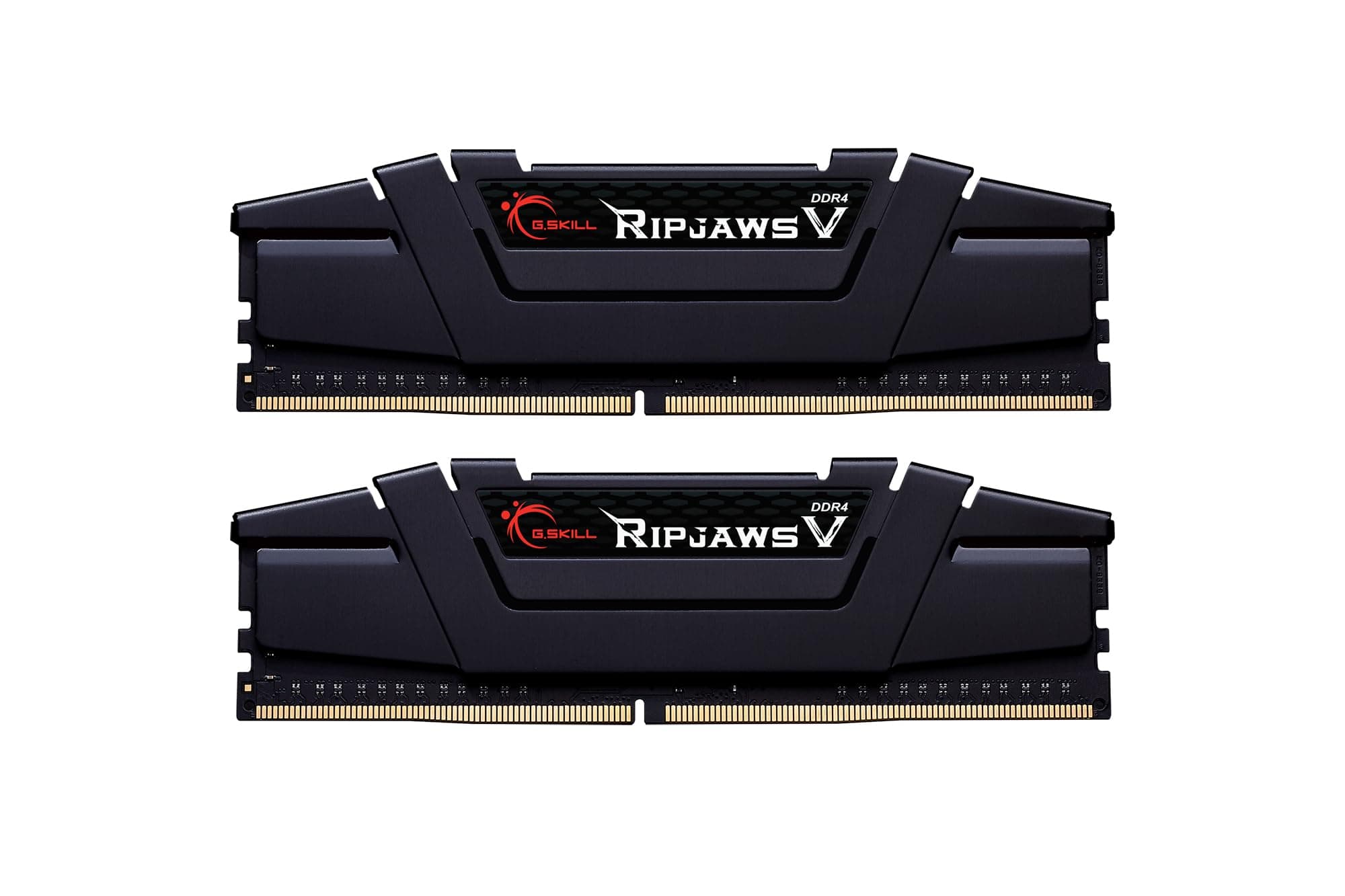 G.Skill Ripjaws F4-3600C18D-32GVK V Series (Intel XMP) DDR4 RAM 32 GB (2 x 16 GB) 3600 MT/s CL18-22-22-42 1,35 V Desktop-Computerspeicher UDIMM - Schwarz 32GB (2x16GB) DDR4 3600 Schwarz