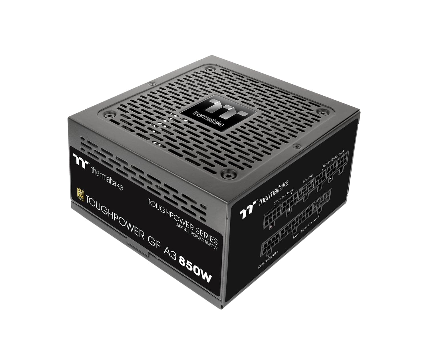 Thermaltake Toughpower GF A3 Gold 850W PC Netzteil | ATX 3.1 | PCIe Gen 5.1 12VHPWR bis 450W | 80 Plus Gold | Vollmodular | Smart Zero Fan (sehr leise) Bild 2