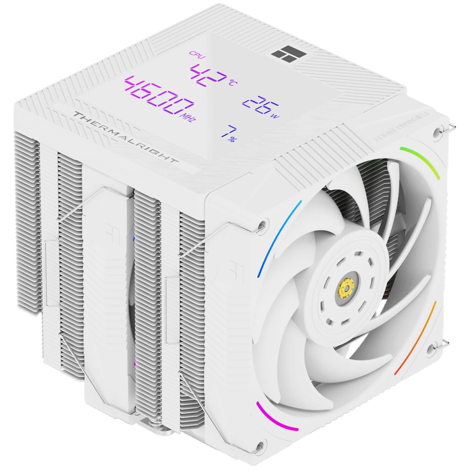 Thermalright Phantom Spirit 120 Digitaler Schnee-CPU-Luftkühler, 7 Heatpipes CPU-Kühler, Dual 120 mm PWM-Lüfter, magnetische Anziehungskraft, digitale Bildschirmabdeckung, für AM4/AM5/Intel LGA1700 Bild 2