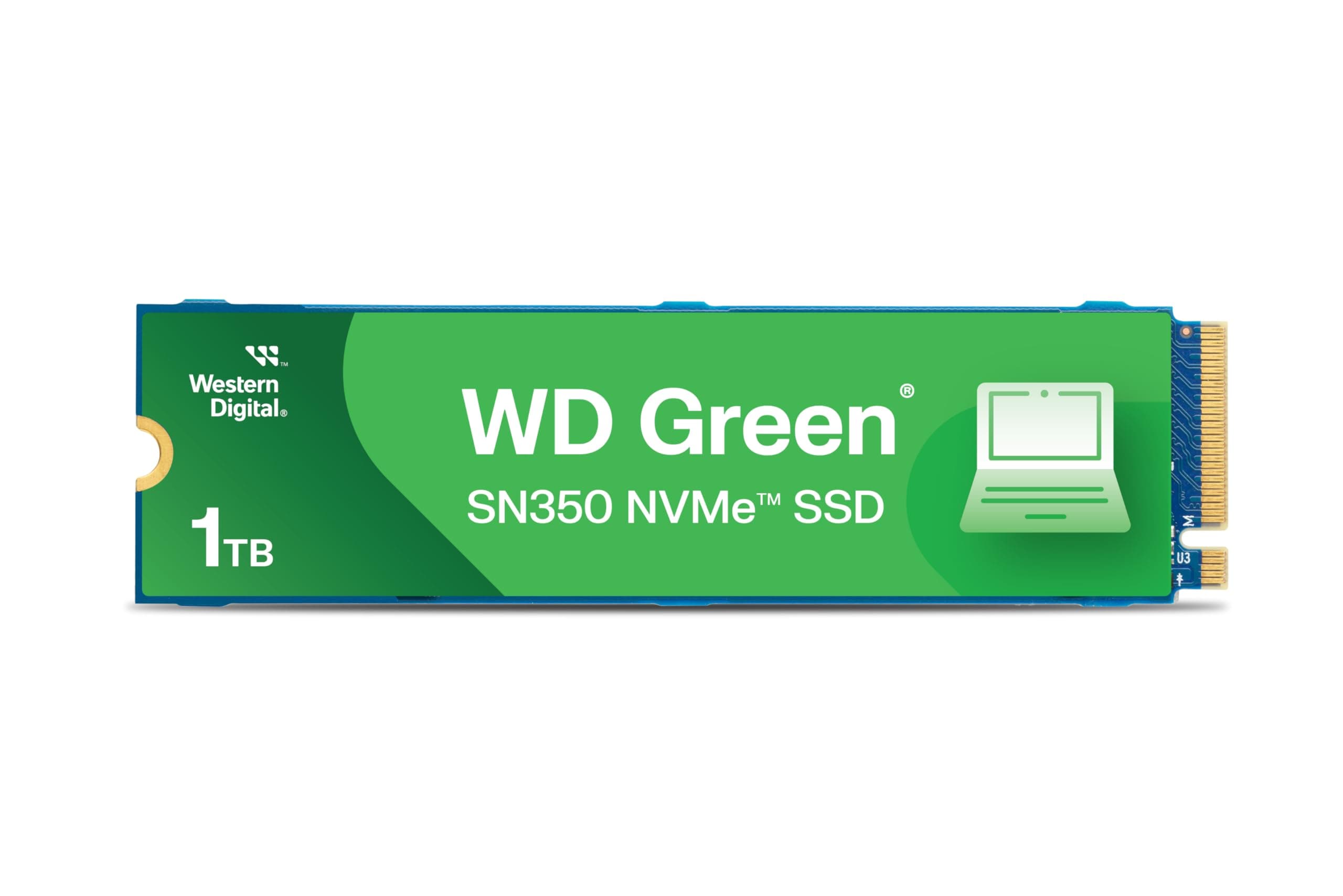 WD Green SN350 1TB NVMe Internal SSD Solid State Drive - Gen3 PCIe, QLC, M.2 2280, Up to 3,200 MB/s Bild 2